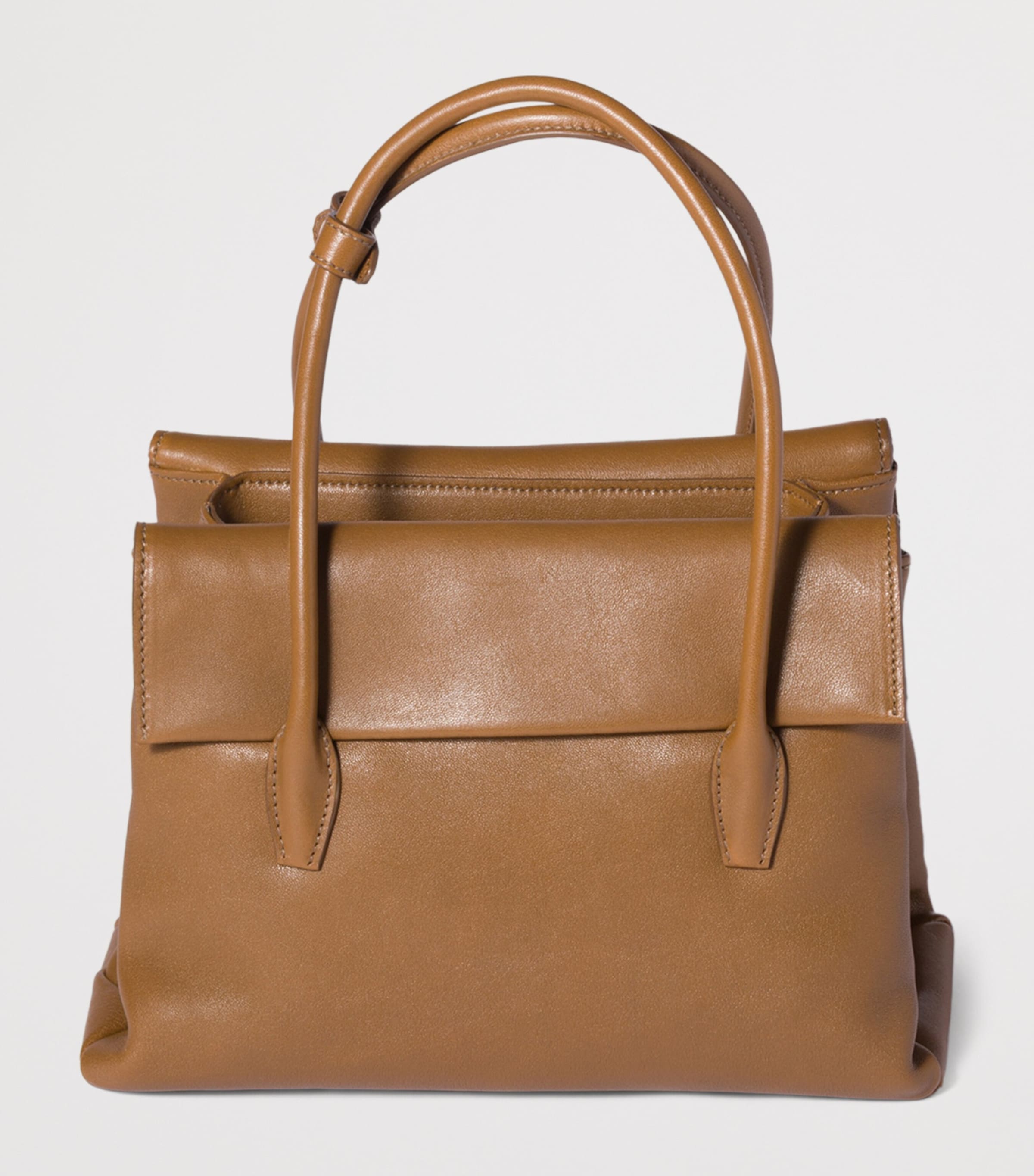 Leather Solitaire Top-Handle Bag F0039 Image 4