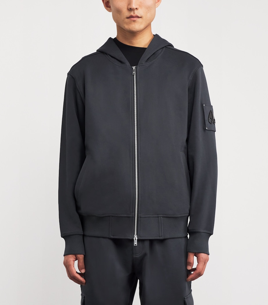Cotton Hartsfield Zip-Up Hoodie CEMENT - 1542 Image 3