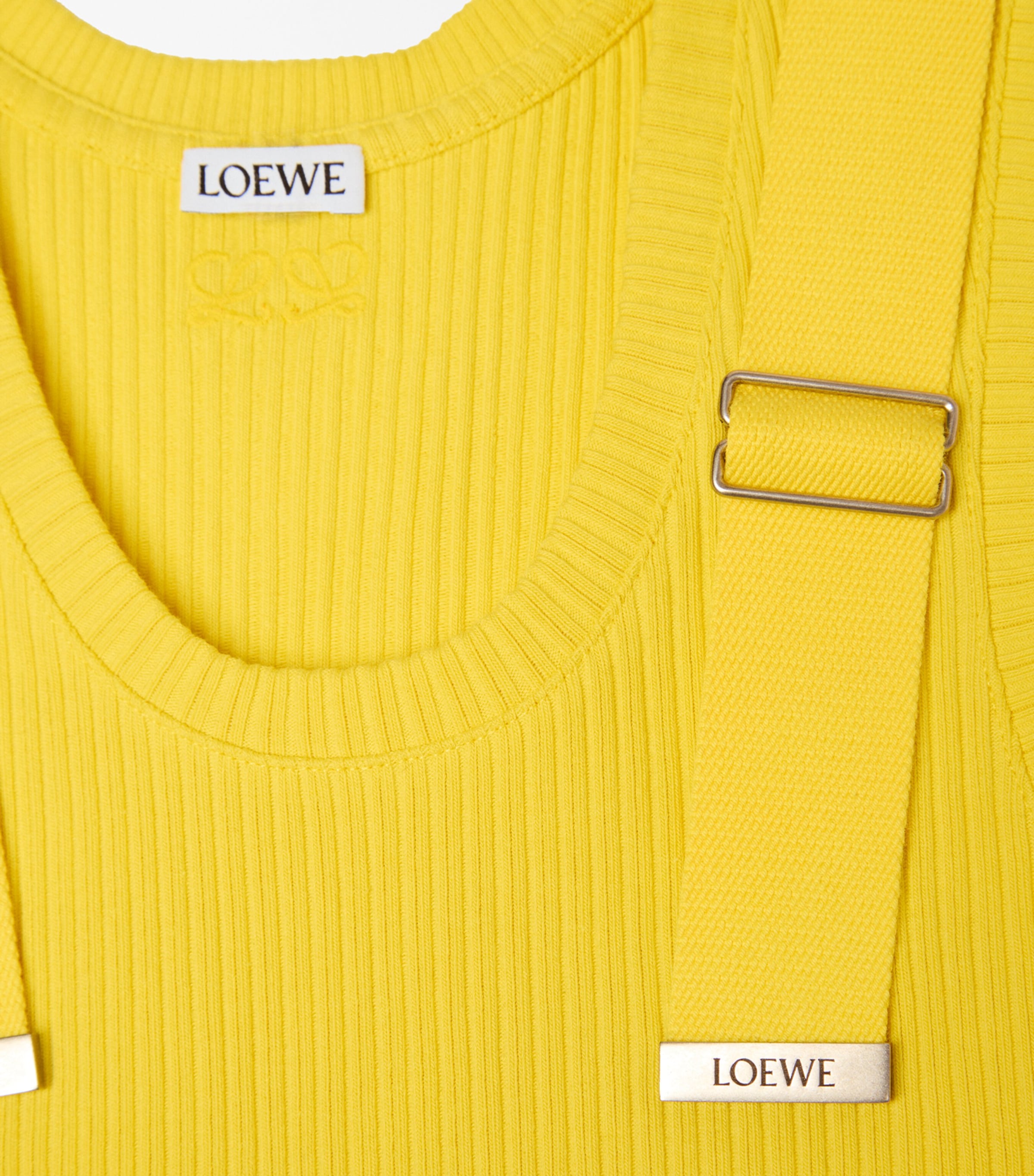 LOEWE Womens Embellished Tank Top Yellow Image 6