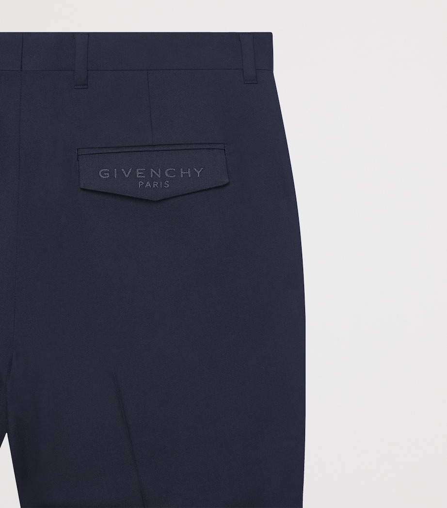 Givenchy Mens Wool Slim Tailored Trousers Image 5