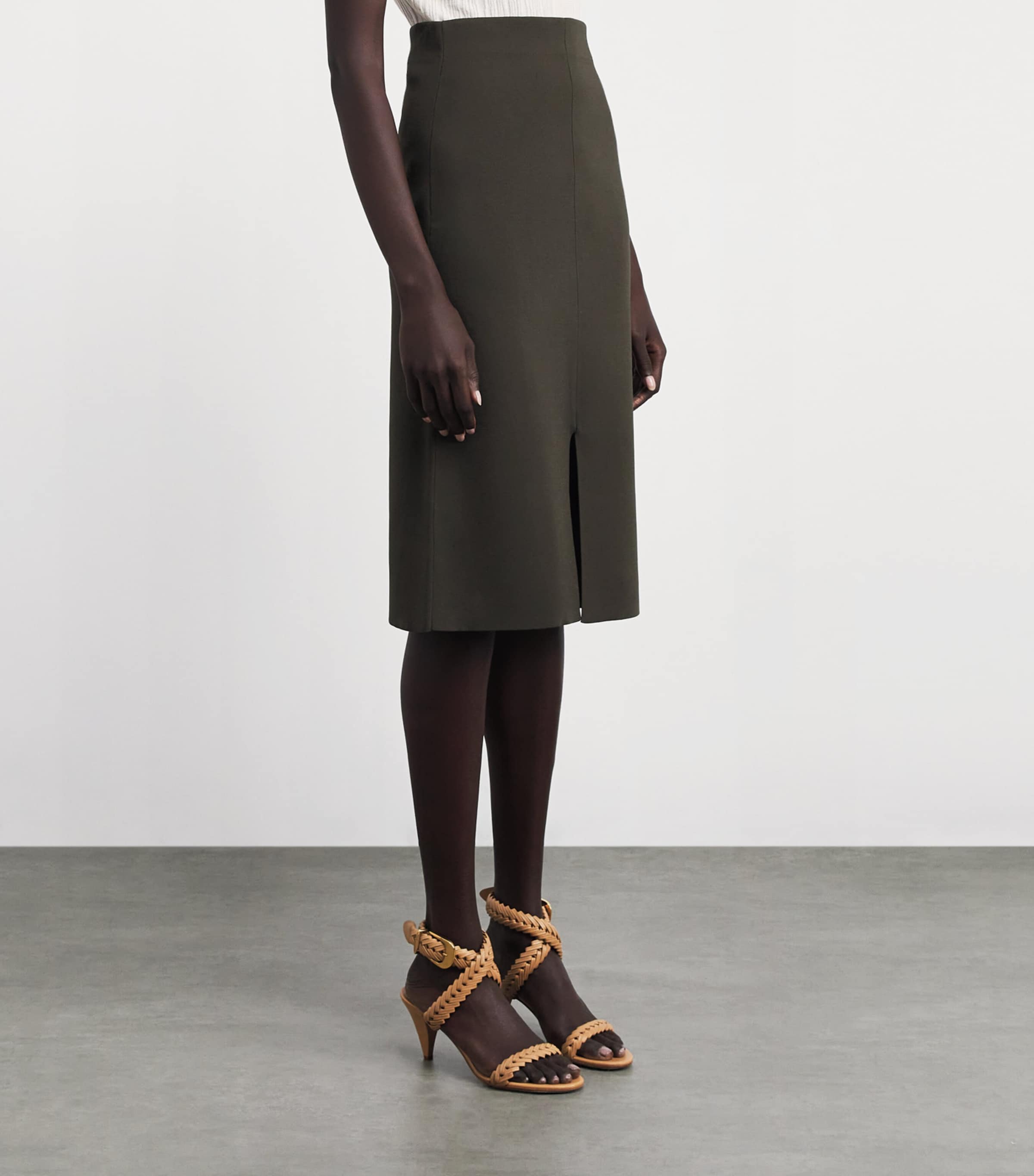 Milano-Knit Safir Midi Skirt PALM LEAF Image 3