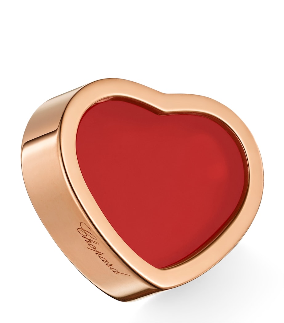 Rose Gold and Carnelian My Happy Hearts Single Earring 18K ROSE GOLD Image 4