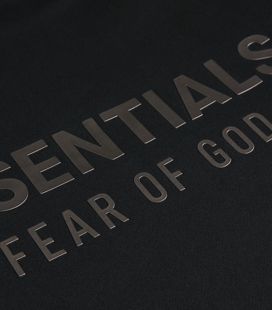 Cotton-Blend Modern Hoodie JET BLACK Image 5