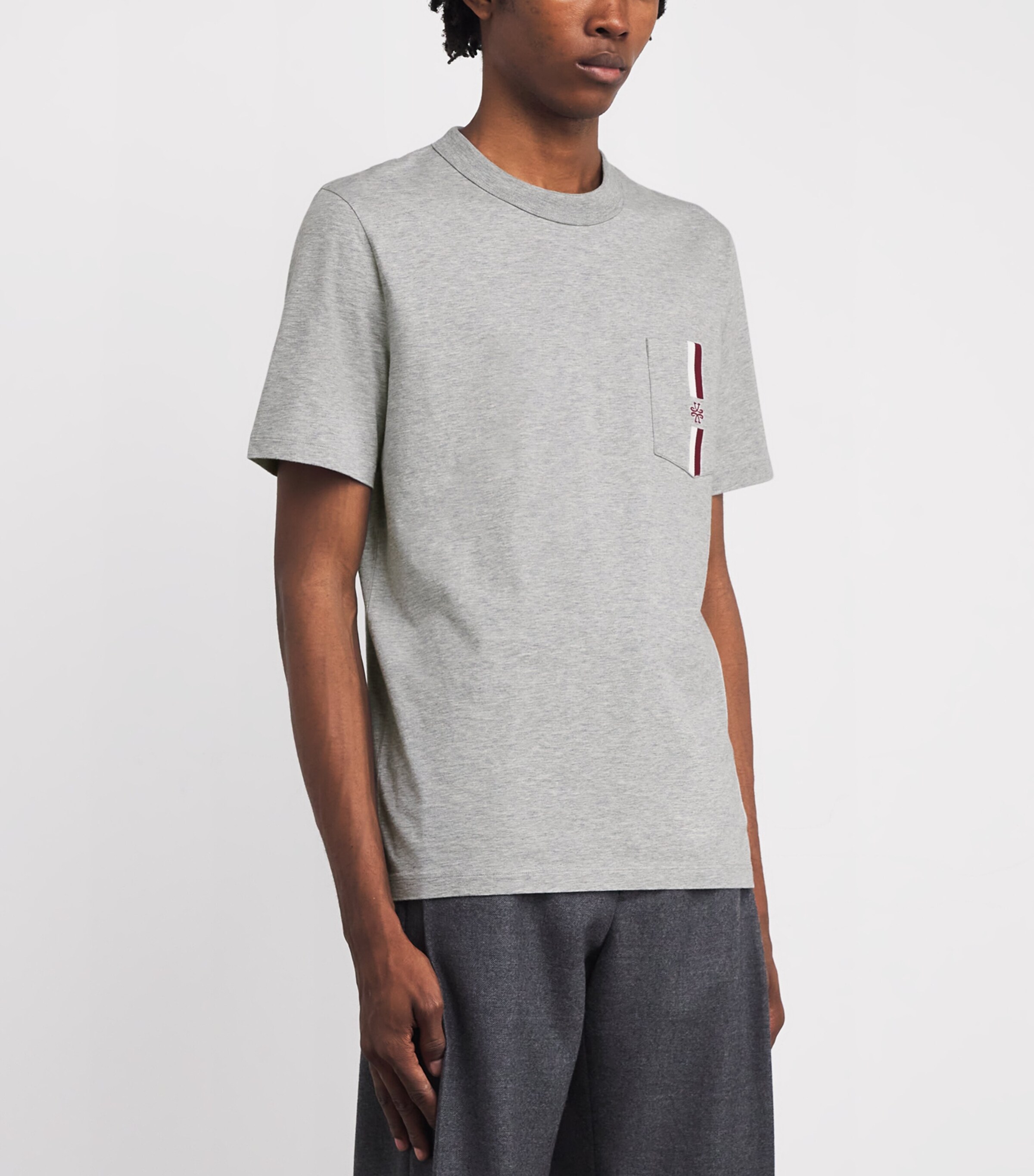 Jacob Cohën Mens Stripe Monogram T-Shirt Image 3
