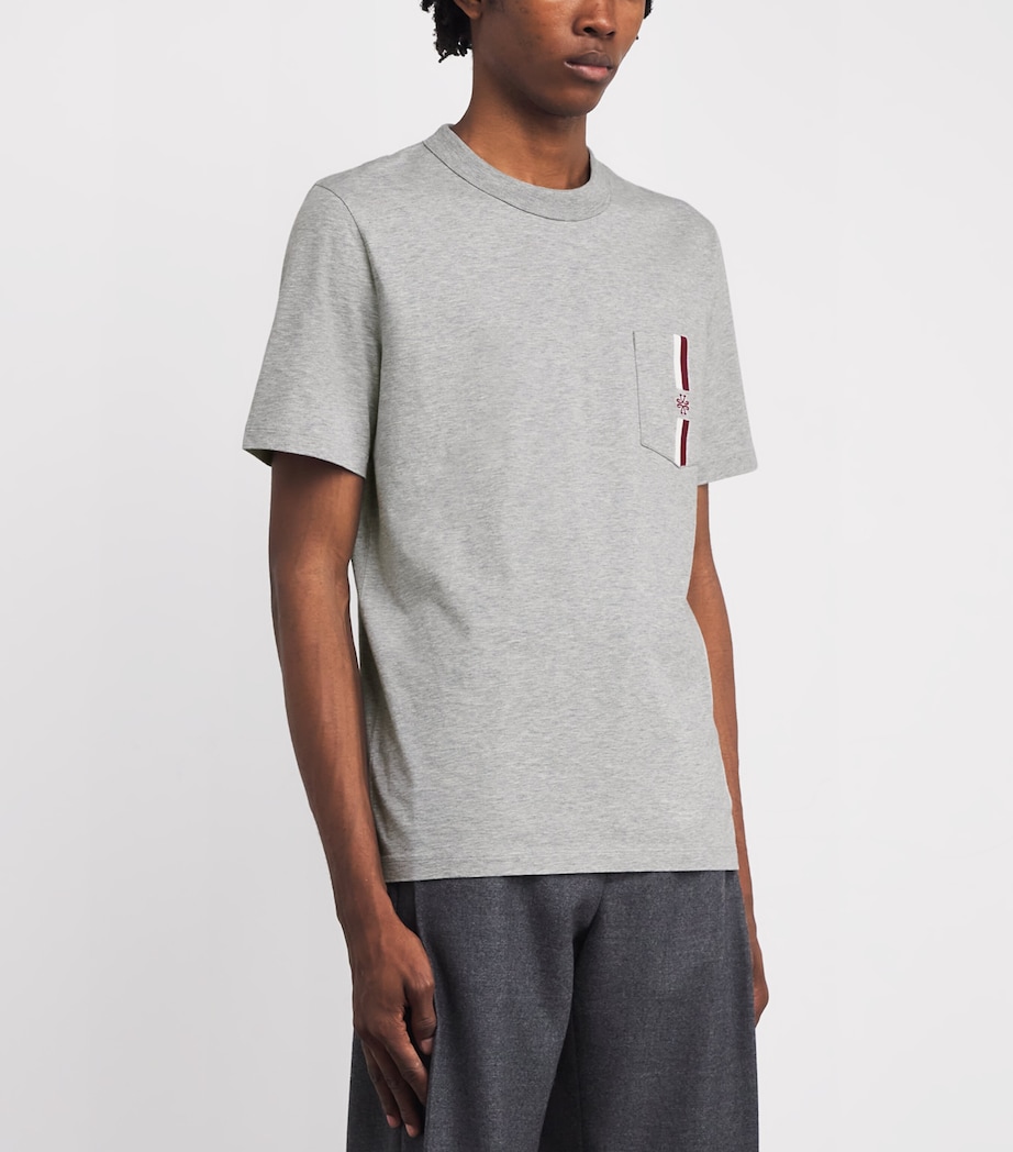 Cotton Stripe Monogram T-Shirt B499 Image 3