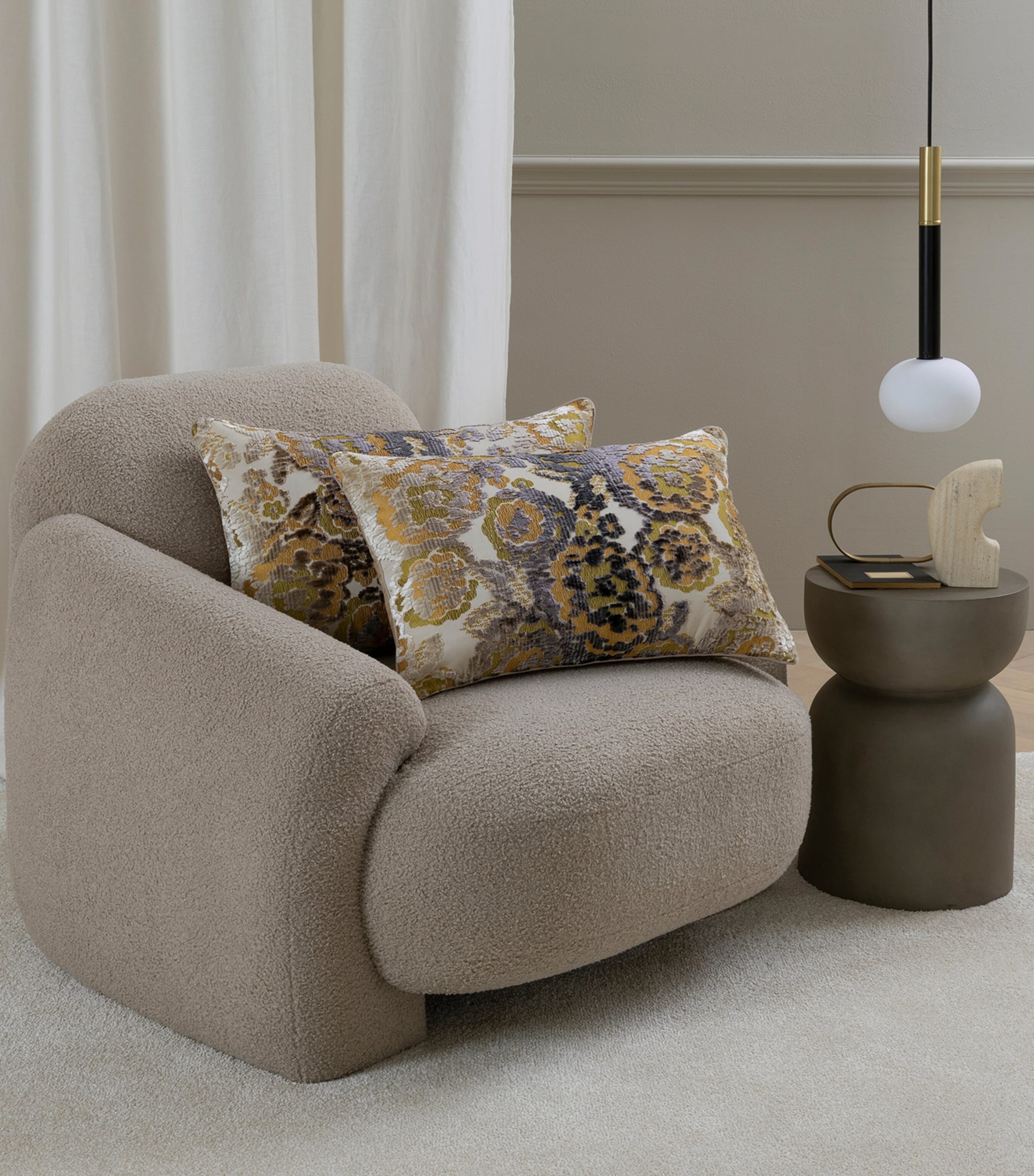 Frette Collector Decorative Cushion (40cm x 60cm) Amber Glow Image 2