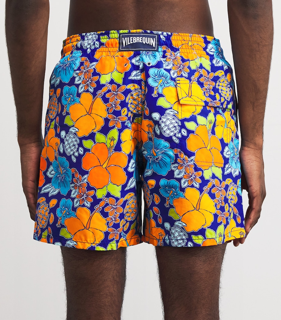 Tropical Turtle Print Swim Shorts 613-MARRAKECH Image 3