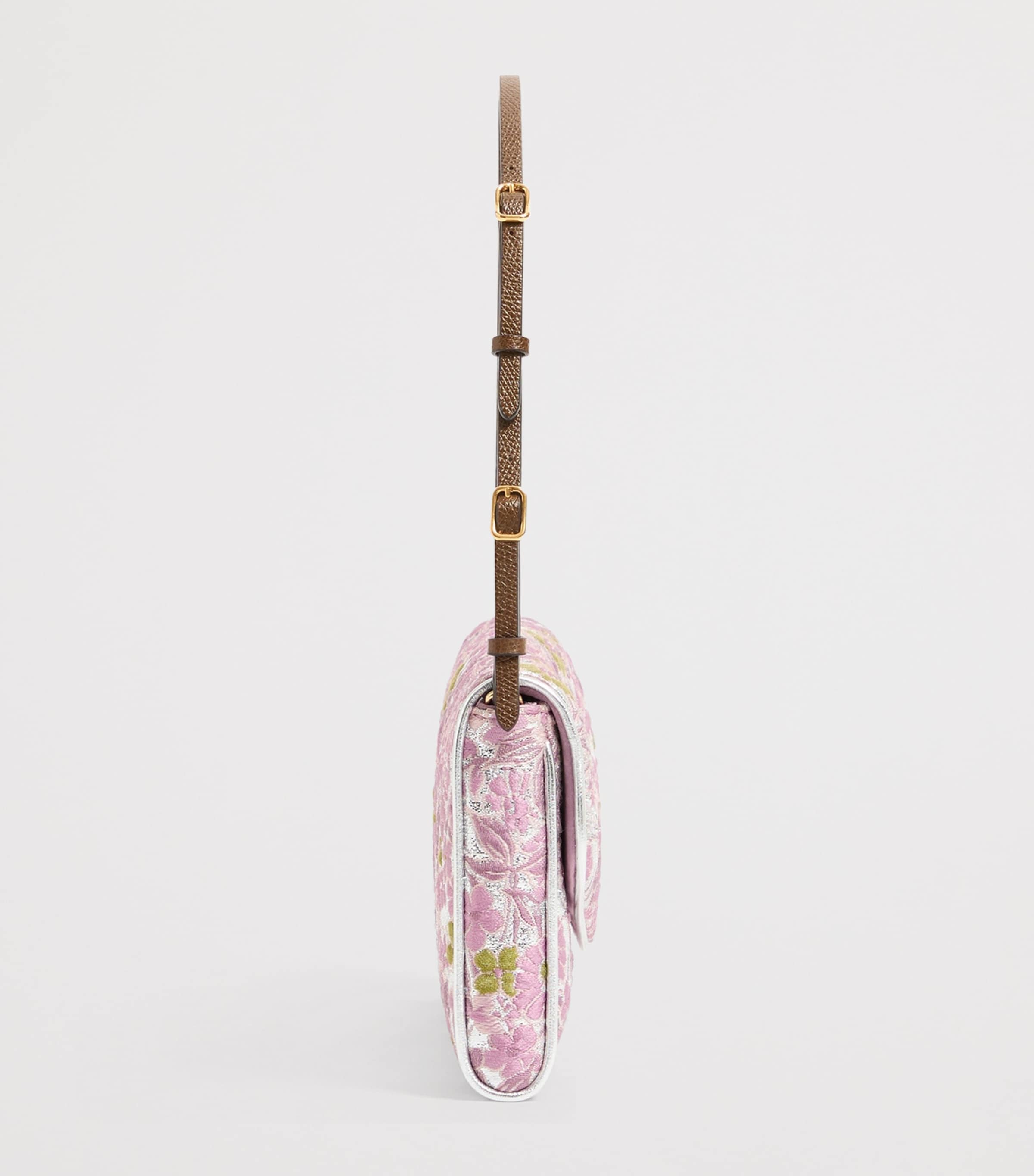 Valentino Garavani Floral Embroidered DeVain Shoulder Bag Image 3