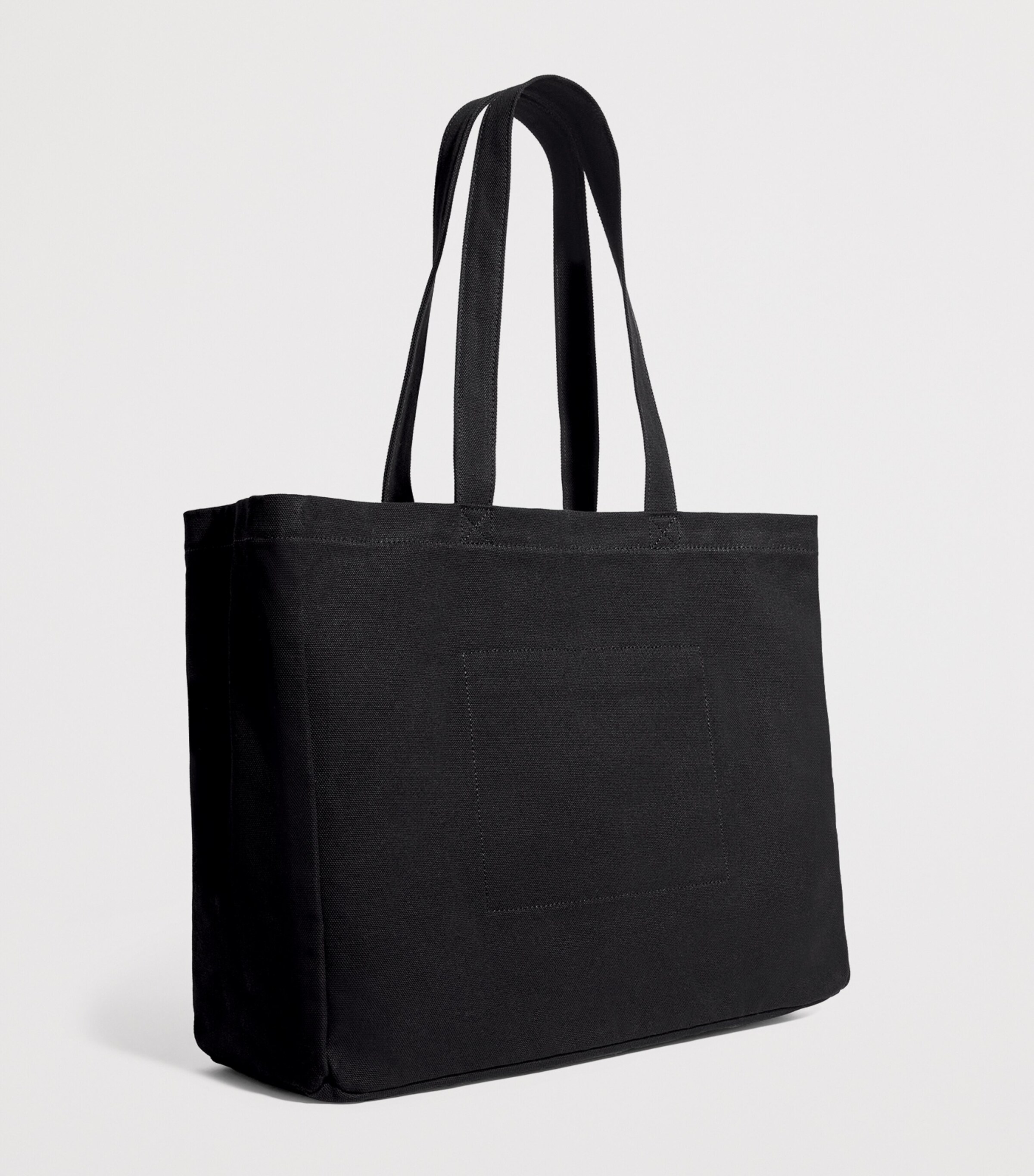 Cotton Logo Tote Bag BLACK Image 3