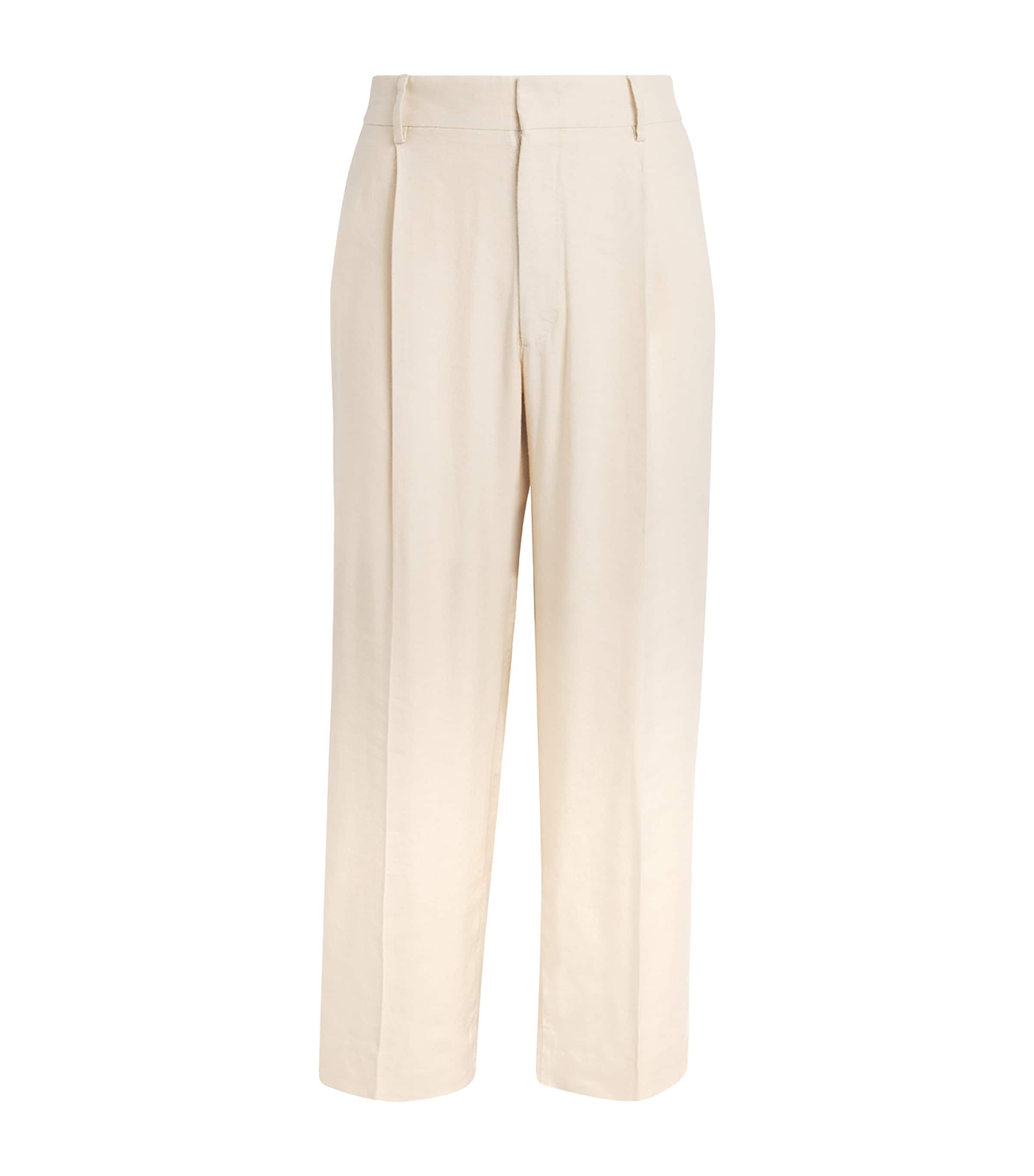 NN.07 Mens Kay Wide-Leg Trousers Ivory Image 1