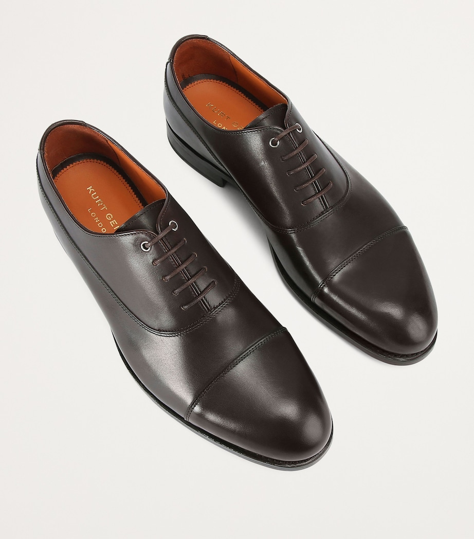 Leather Sloane Oxford Shoes DARK BROWN Image 3