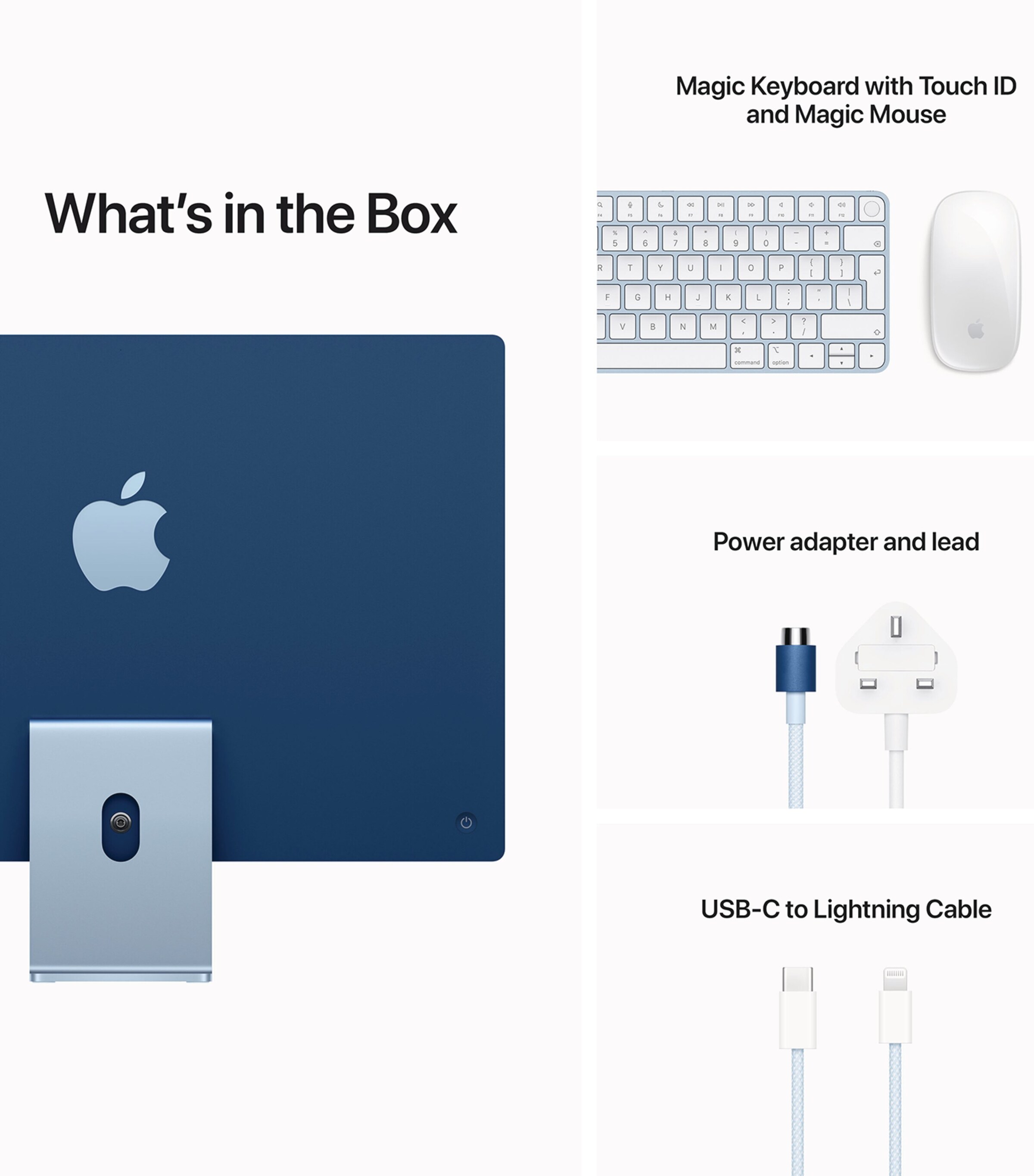 iMac 24” M1 Chip 8-Core CPU 256GB - Blue BLUE Image 6