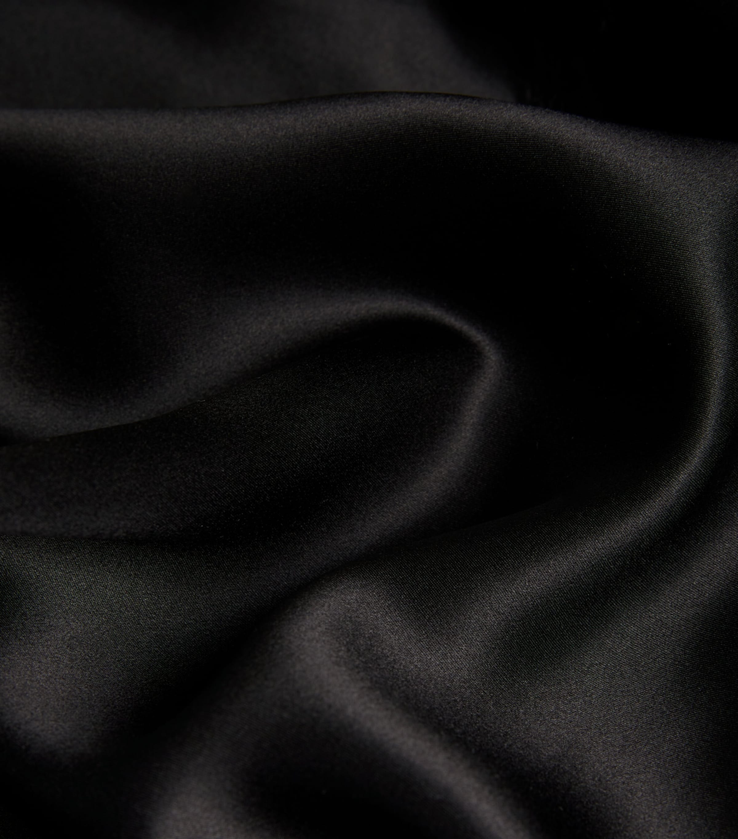 Silk Lace-Trim Chemise NOIR Image 5