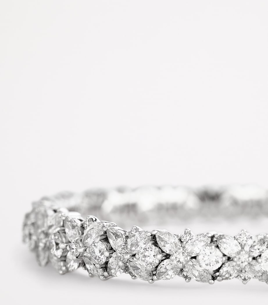 Yeprem White Gold and Diamond Bangle White Gold Image 6