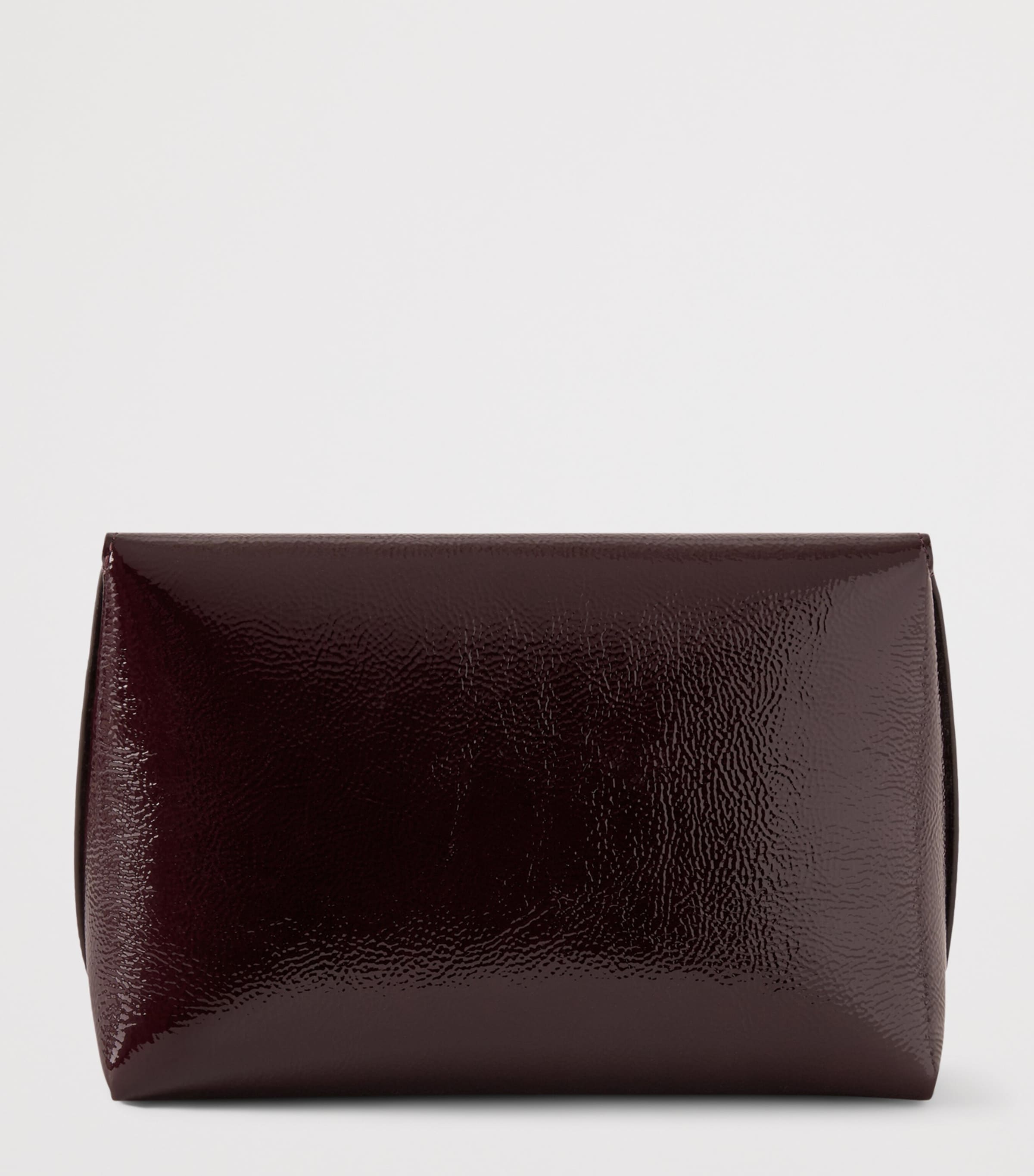 Patent Leather Darley Cosmetic Pouch DEEP AUBERGINE Image 3
