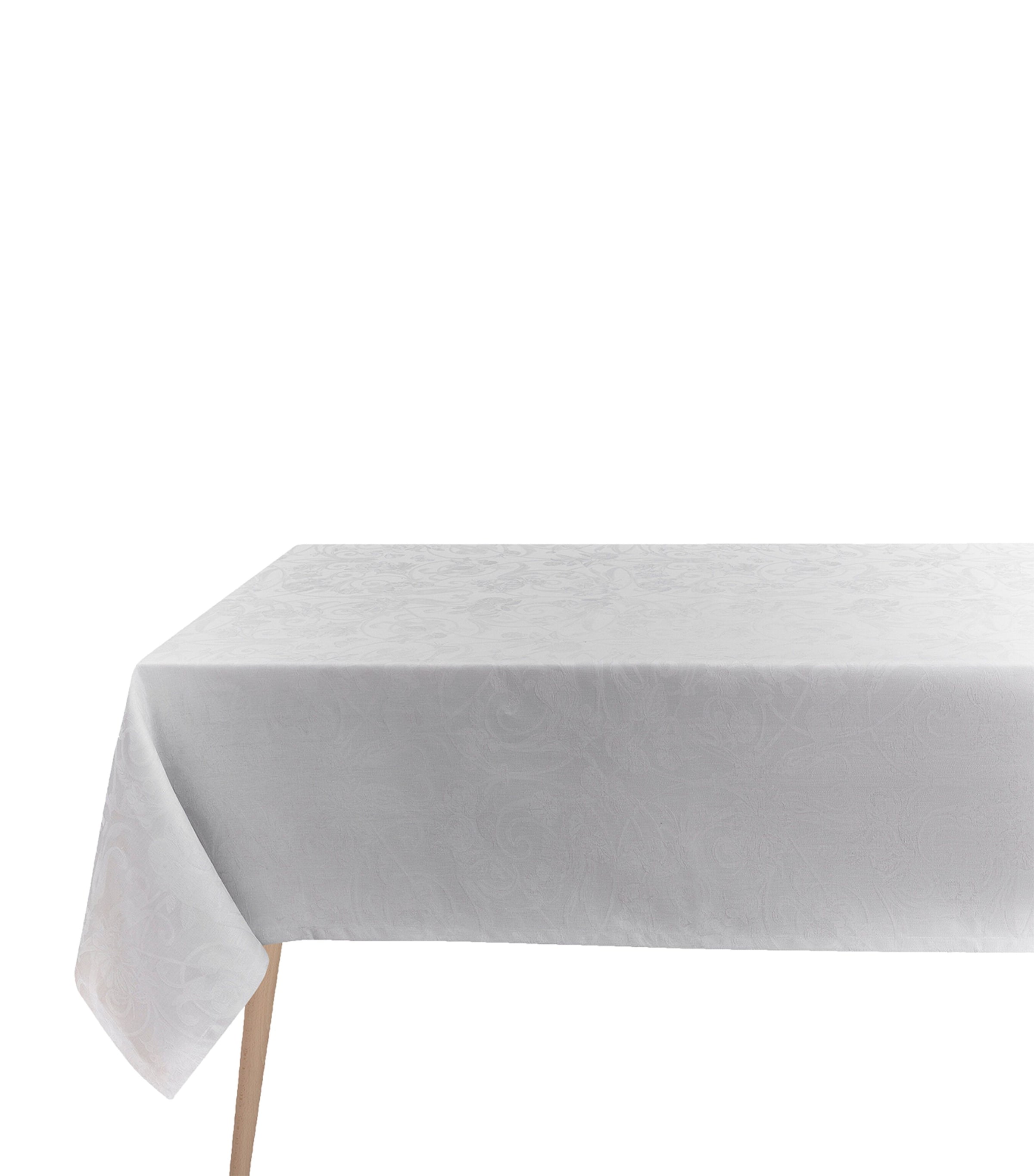 Le Jacquard Français Tivoli Tablecloth In Silver