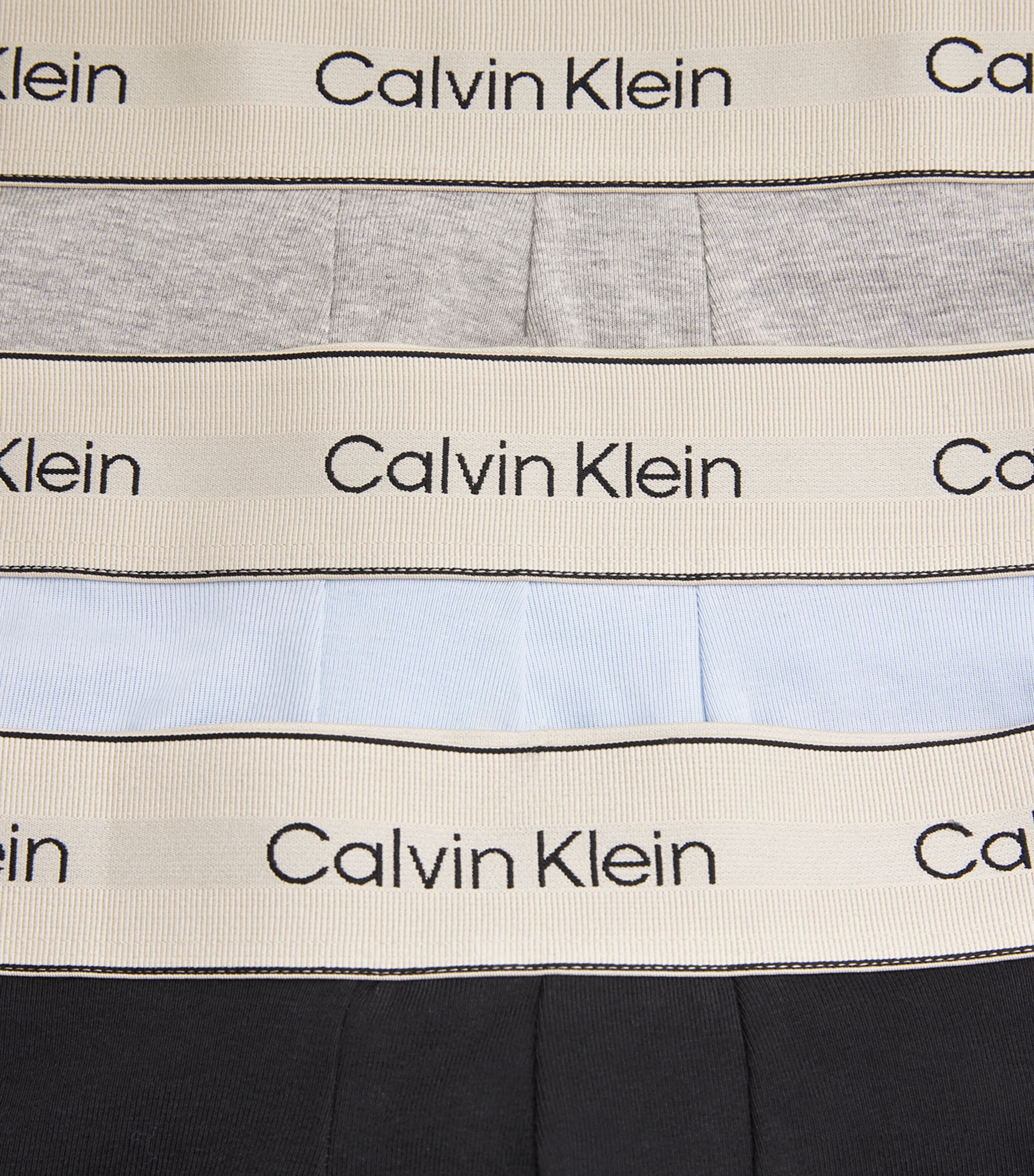 Calvin Klein Mens Stretch-Cotton Heritage Trunks (Pack of 3) Multi Image 5