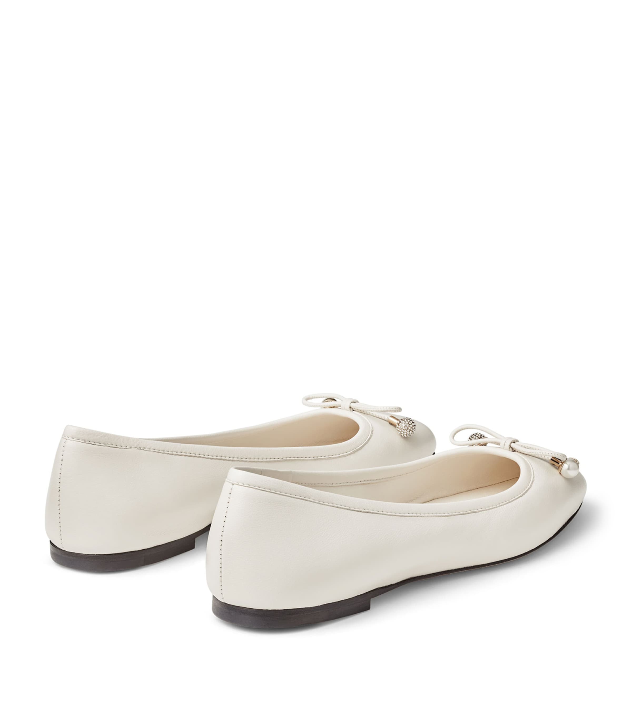 Elme Lambskin Ballet Flats LATTE Image 5