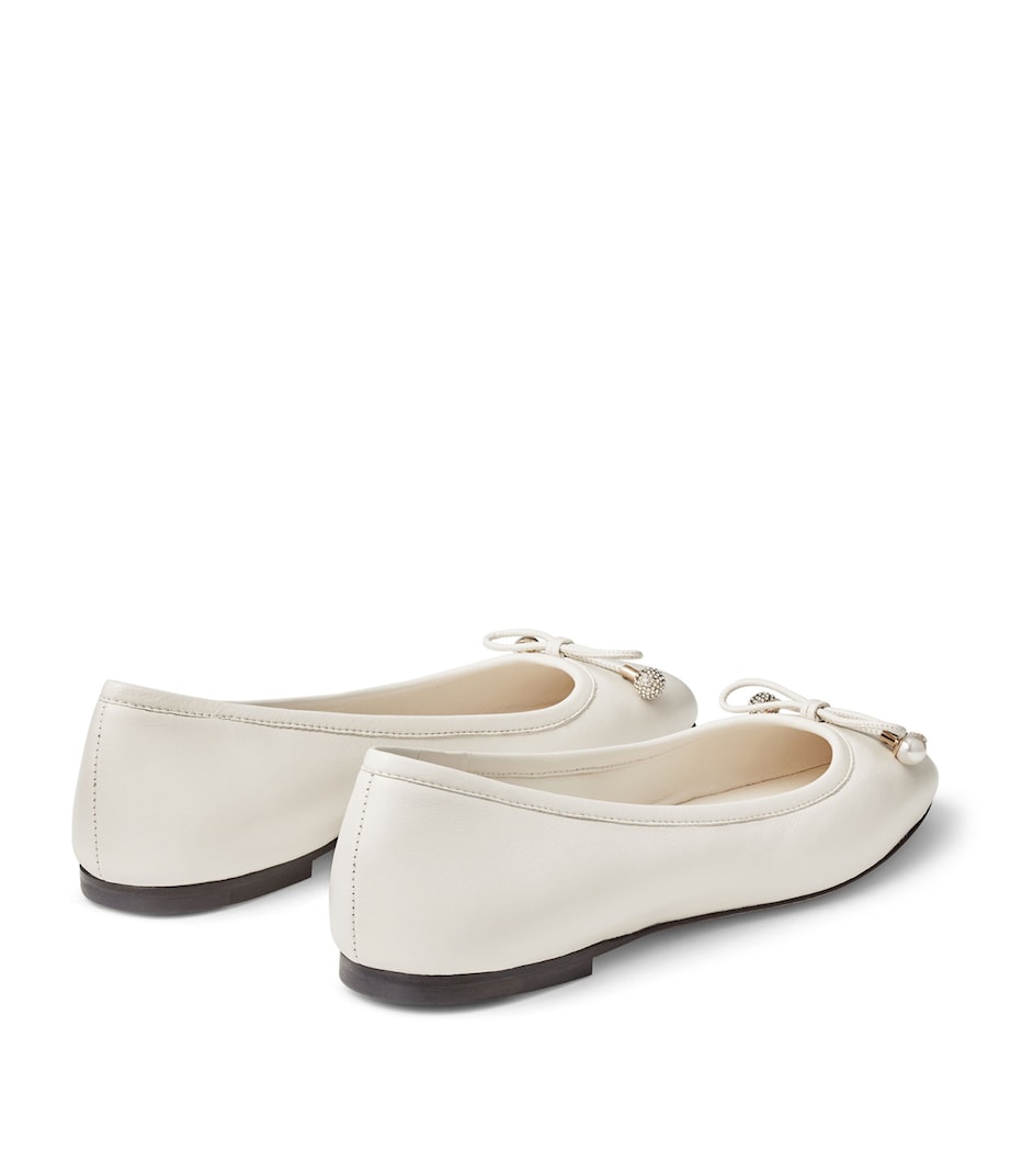 Elme Lambskin Ballet Flats LATTE Image 5