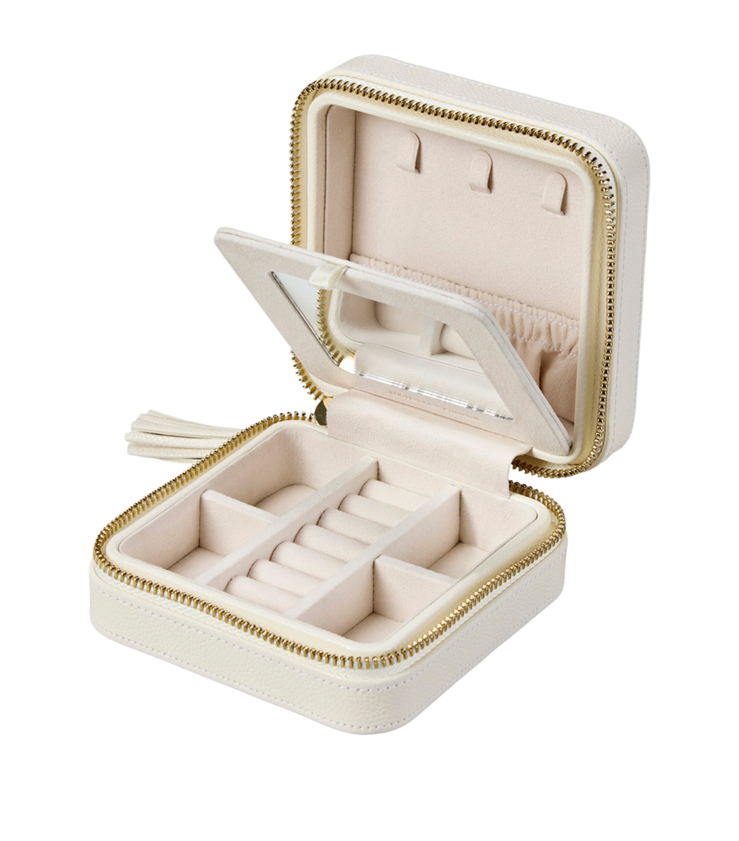 WOLF Lauren Travel Jewellery Case Ivory Image 4