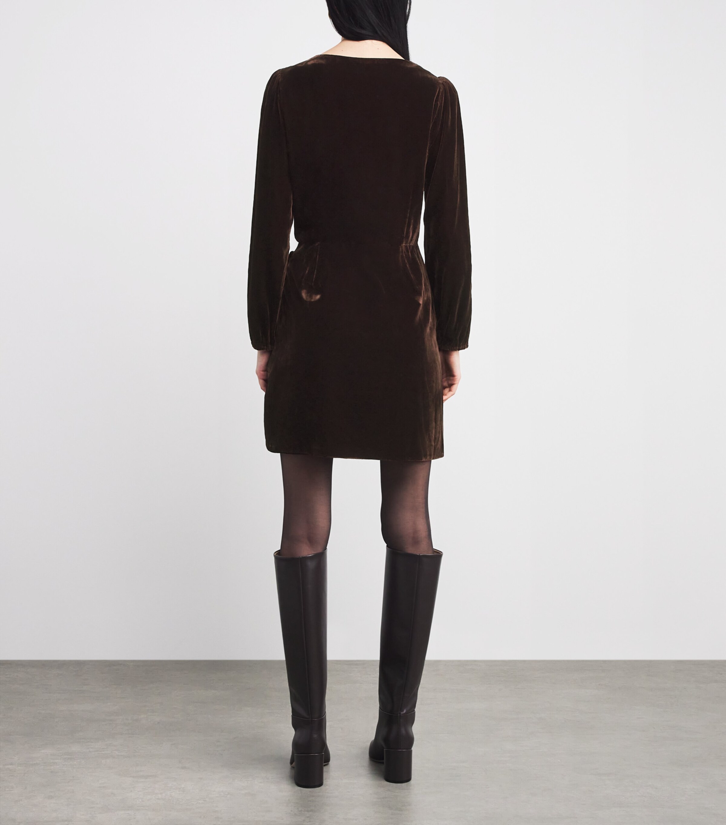 Velvet Lawry Mini Dress AUBERGINE Image 3