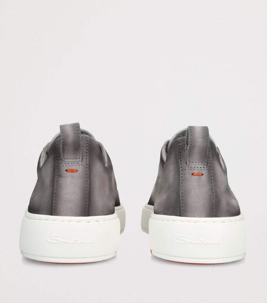Nubuck Leather Clean Icon Sneakers GREY/OTHER Image 2