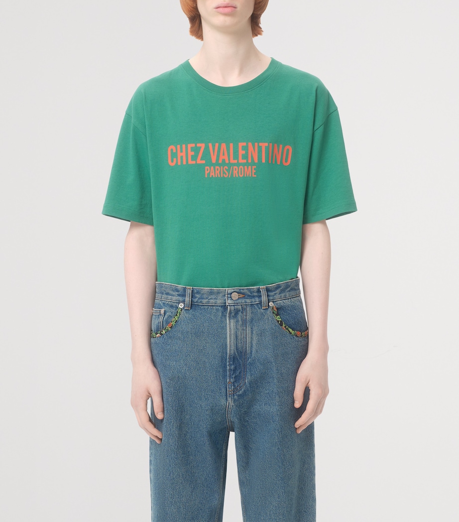 Cotton Chez Valentino T-Shirt BKG Image 2