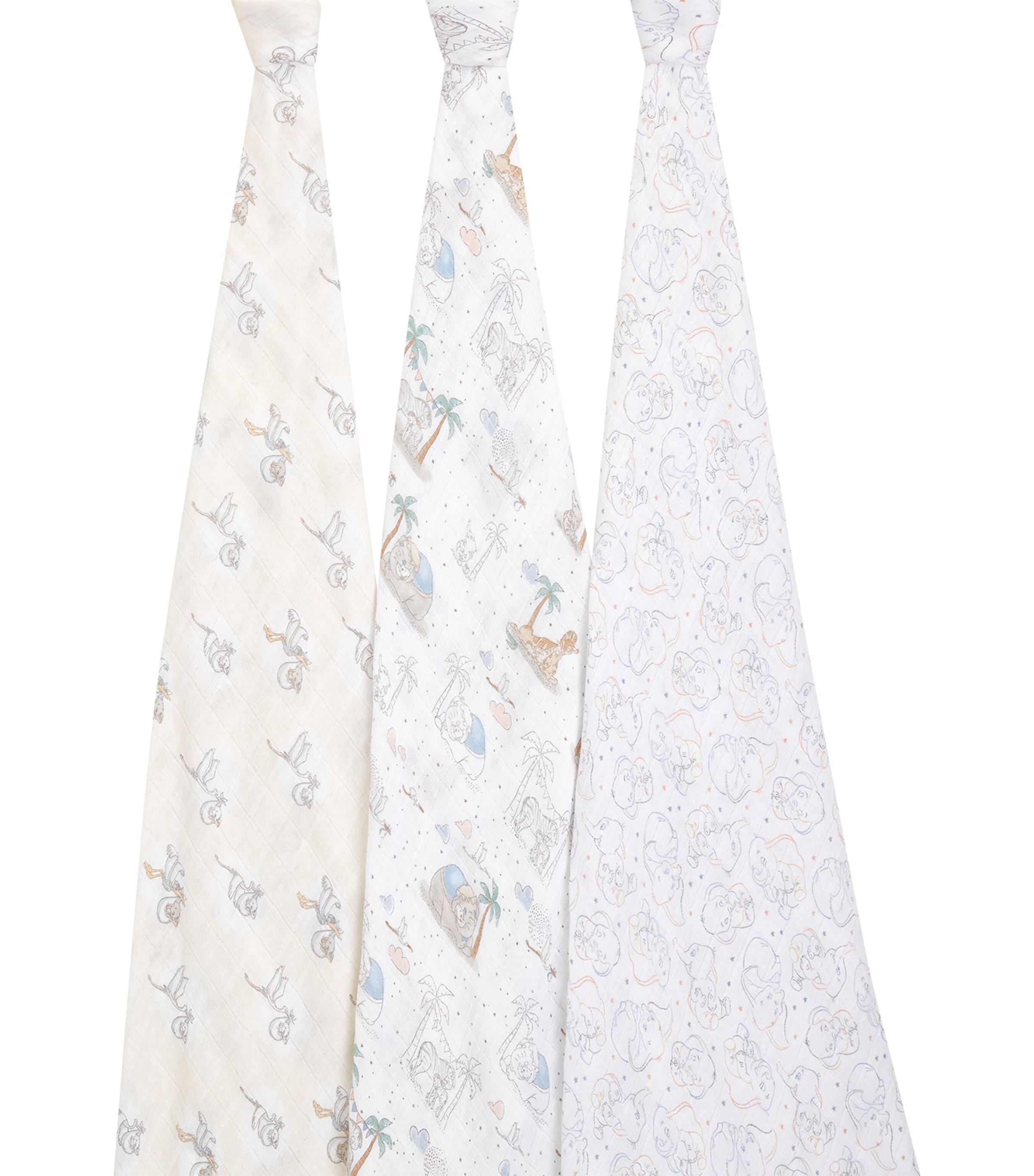 aden + anais Cotton Darling Dumbo Swaddles (Set of 3) Image 2