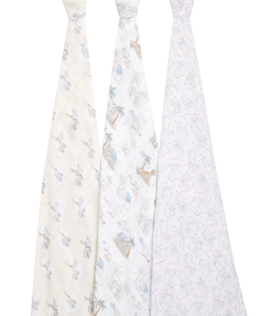 aden + anais Cotton Darling Dumbo Swaddles (Set of 3) Image 2