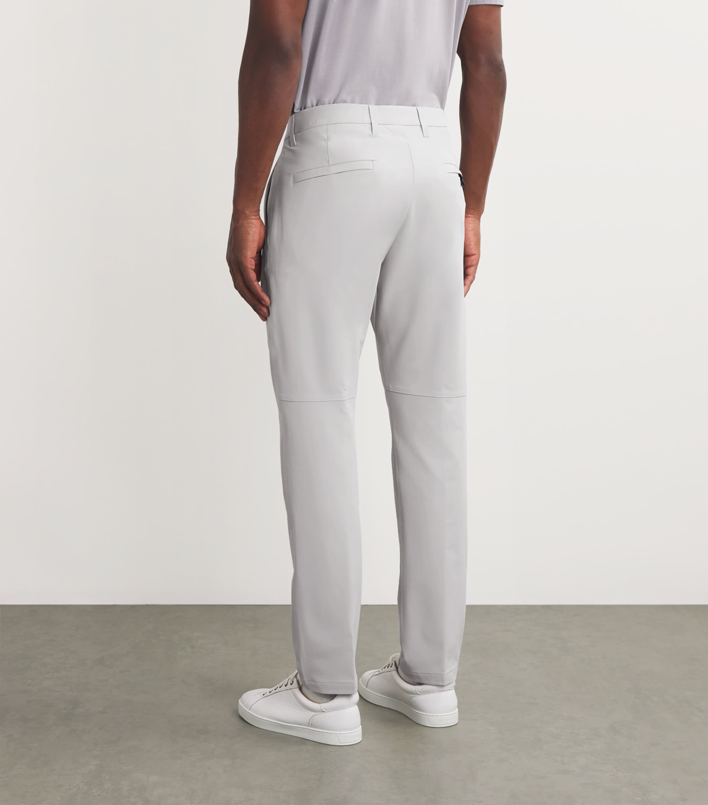 High-Stretch Commuter Trousers PASTEL GREY Image 4