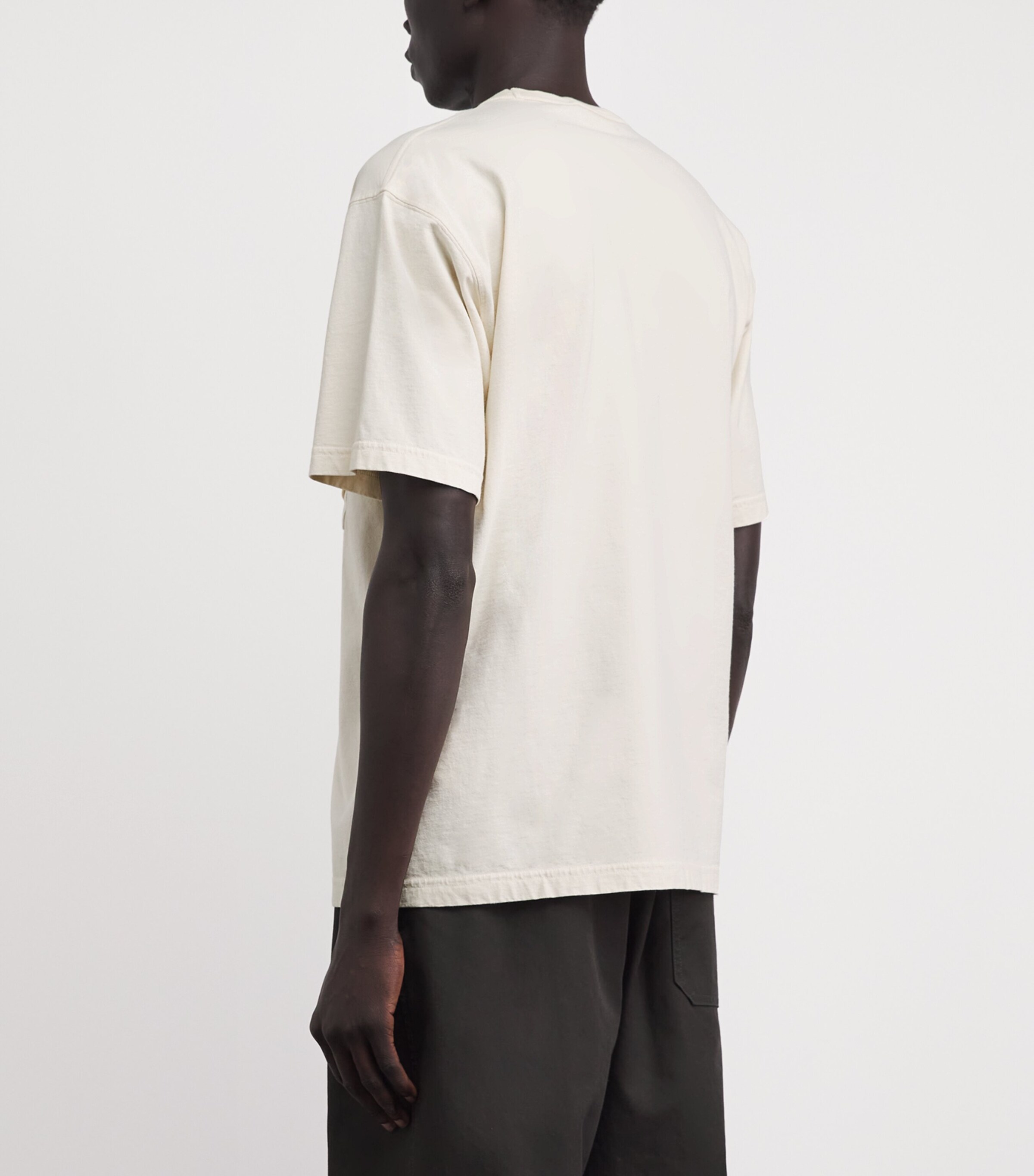Stone Island Mens Cotton Logo-Pocket T-Shirt Image 5