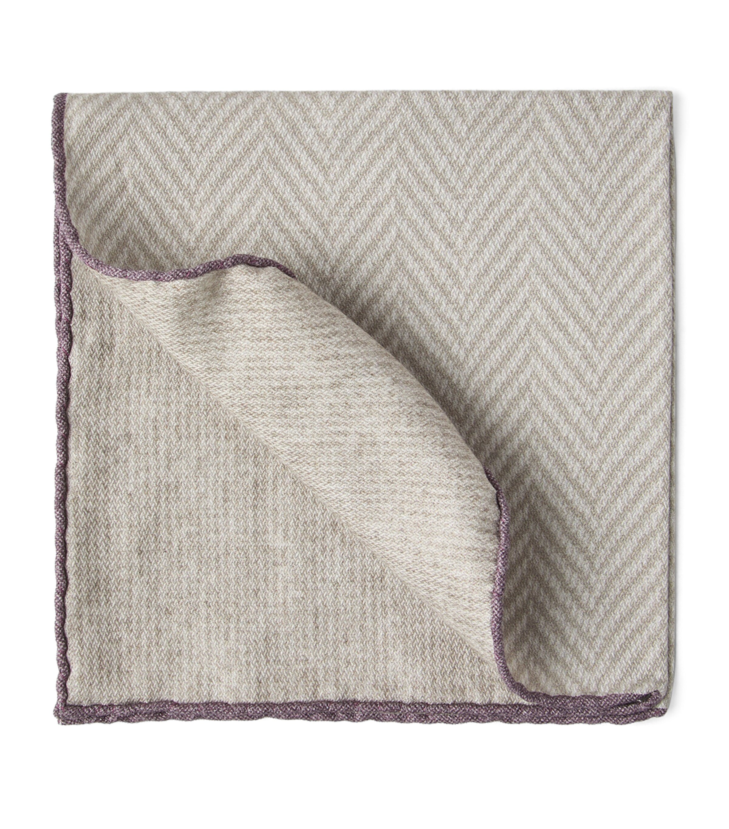 Brunello Cucinelli Silk Chevron Pocket Square | Men Accessories | Pocket Squares | Designers | Brunello Cucinelli | Partywear | Mens | Accessories