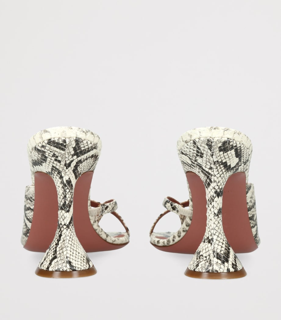 Leather Shiona Heeled Mules 95 BEIGE COMB Image 3