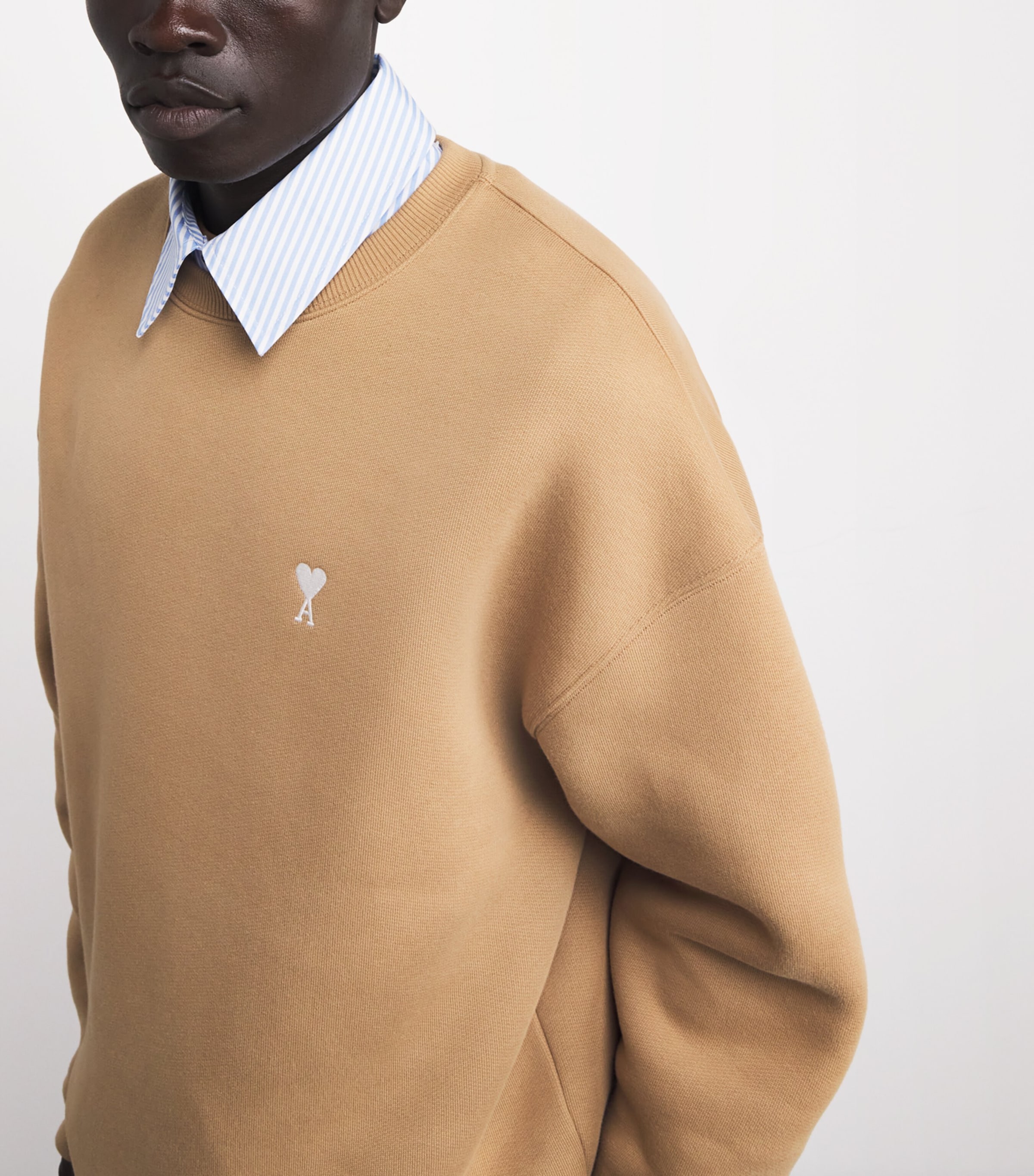 Cotton Ami de Coeur Sweatshirt 280 - CAMEL Image 6