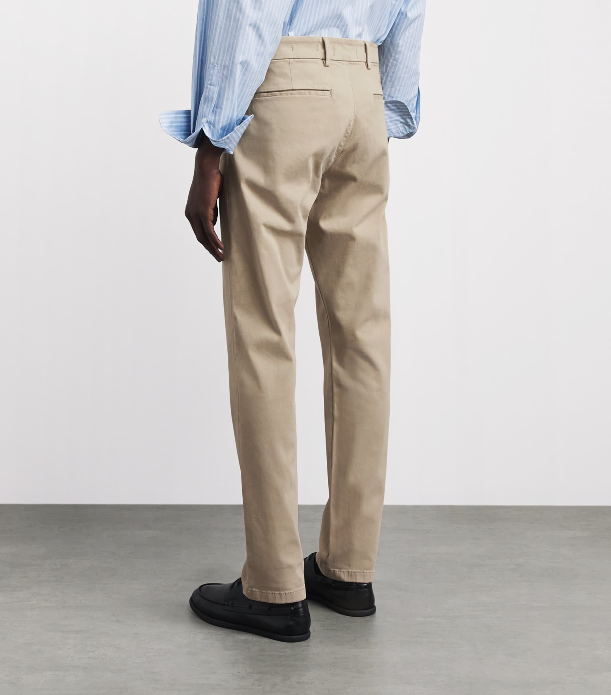 7 For All Mankind Mens Performance Sateen Chinos Sateen Biscuit Image 5