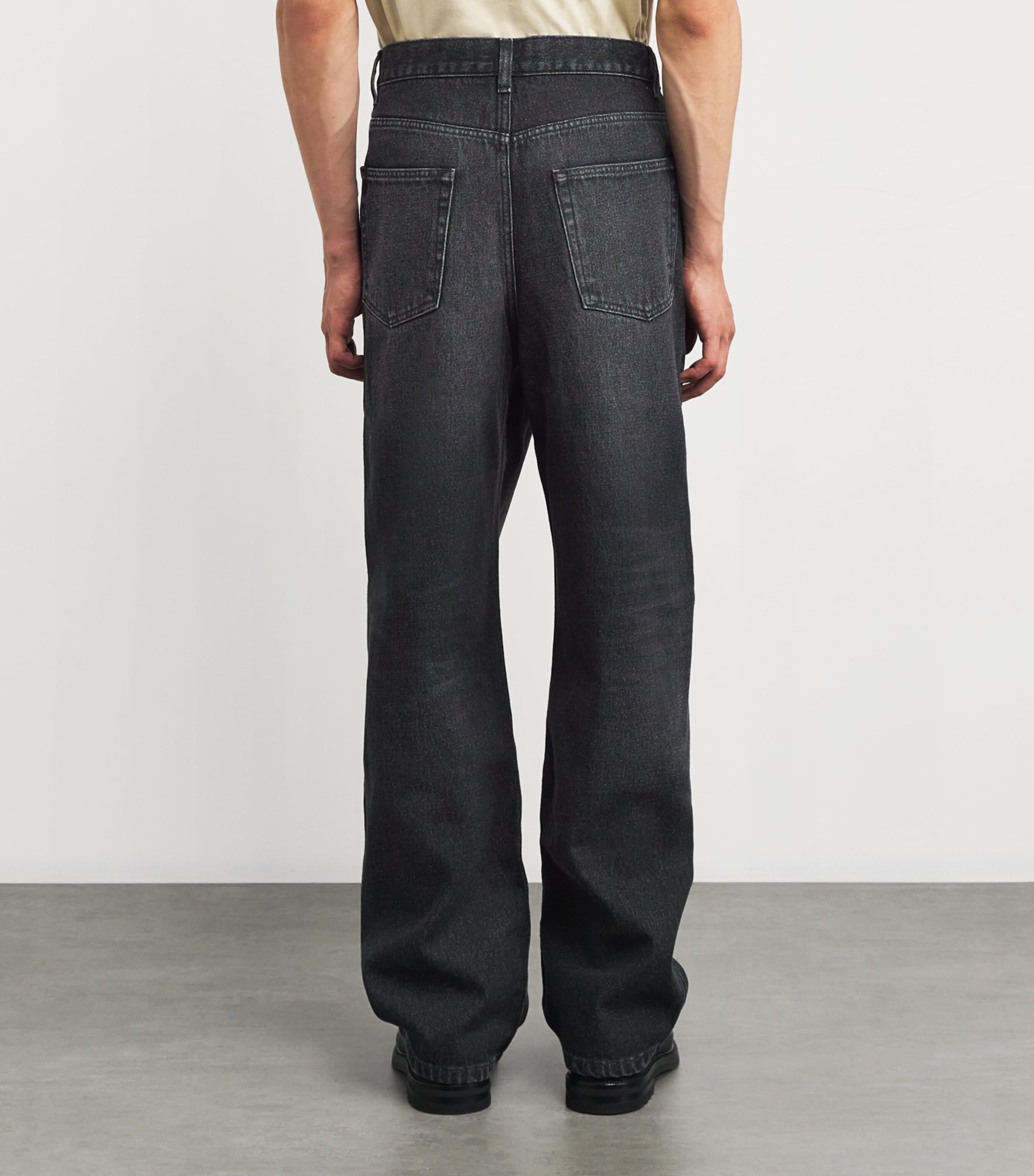 A.P.C. Mens Solal Straight Jeans Lza False Black Image 4