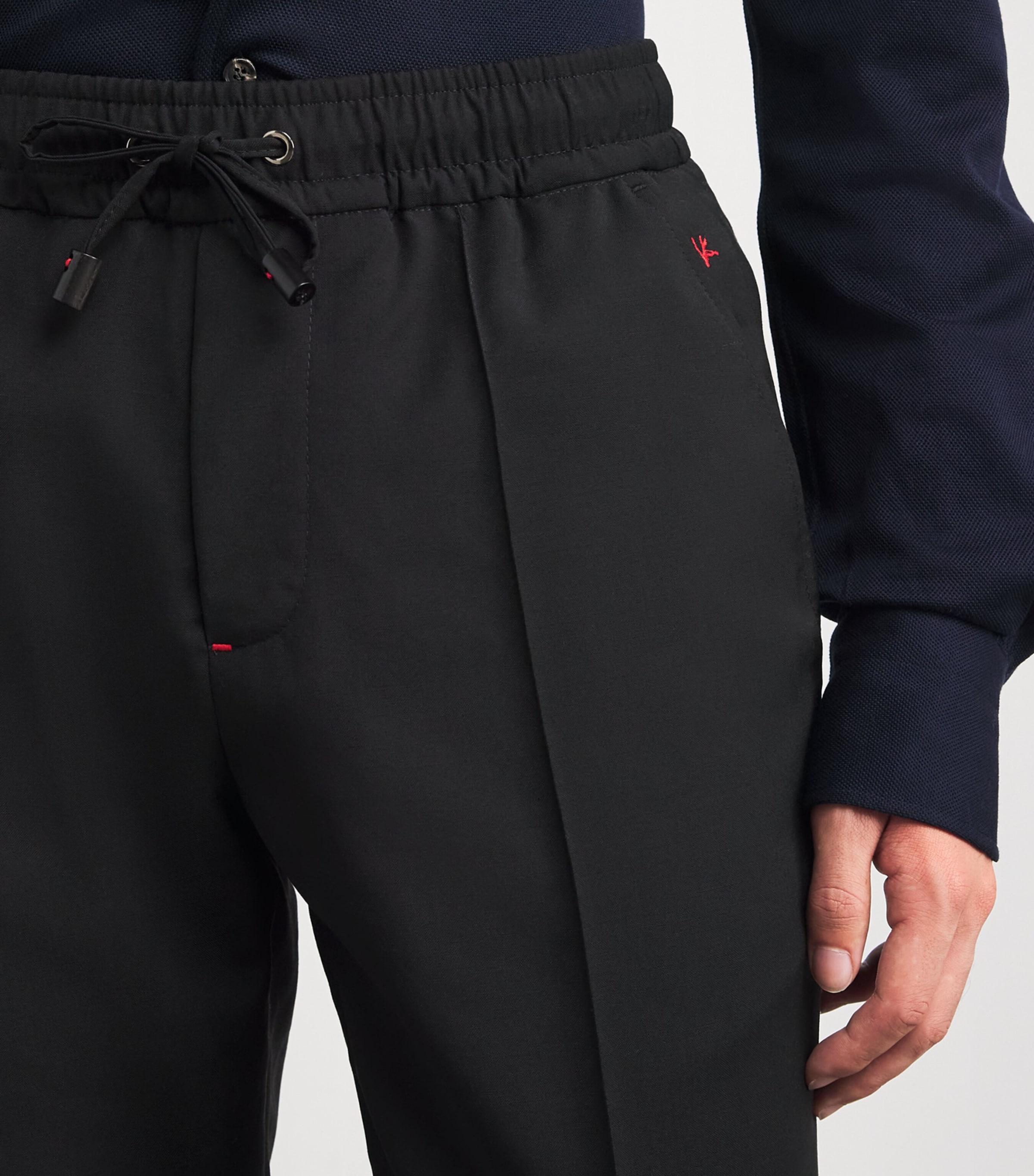 Wool-Mohair Drawstring Trousers 990 Image 6