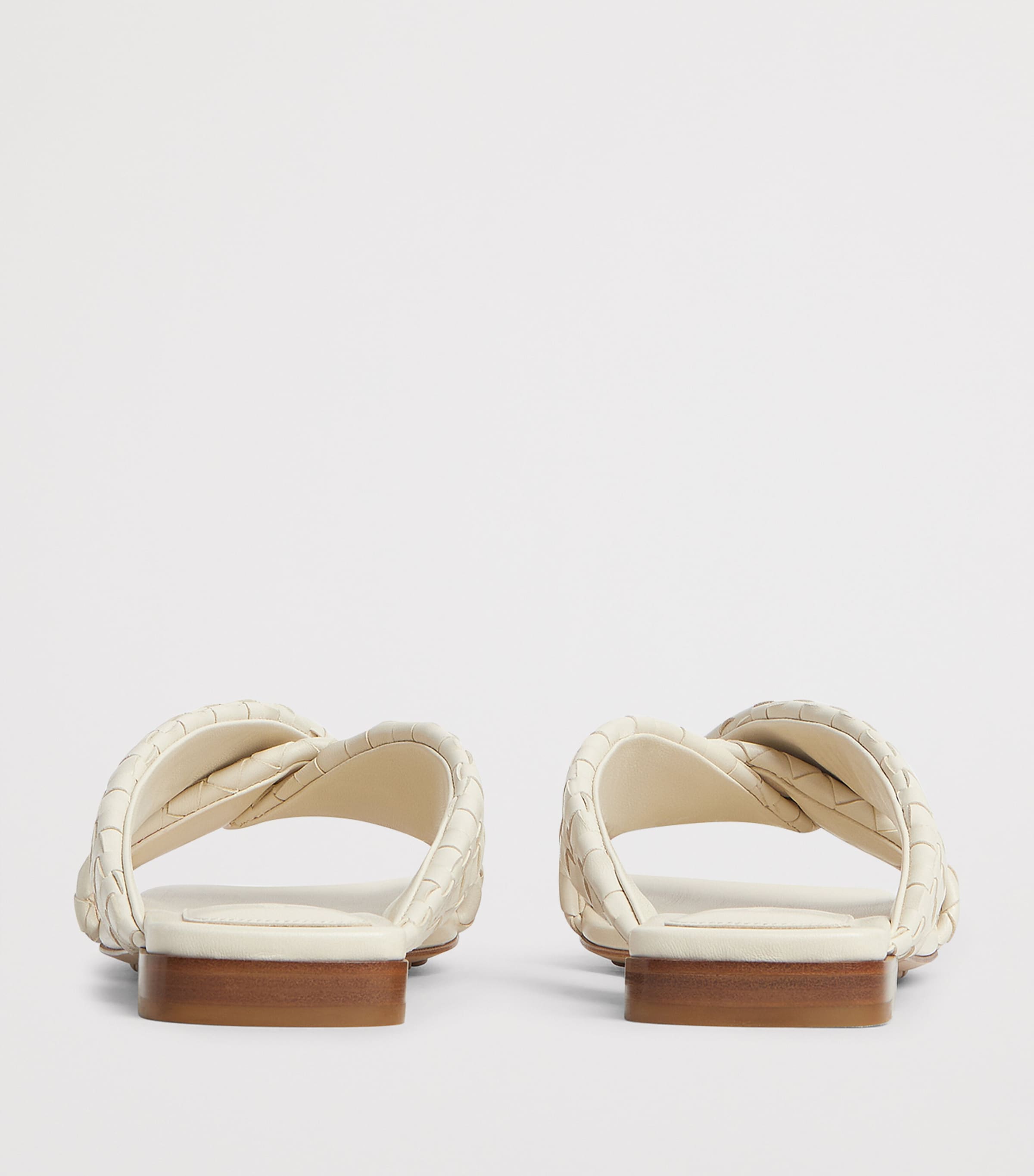 Leather Intrecciato Riva Flat Mules 9031 Image 4