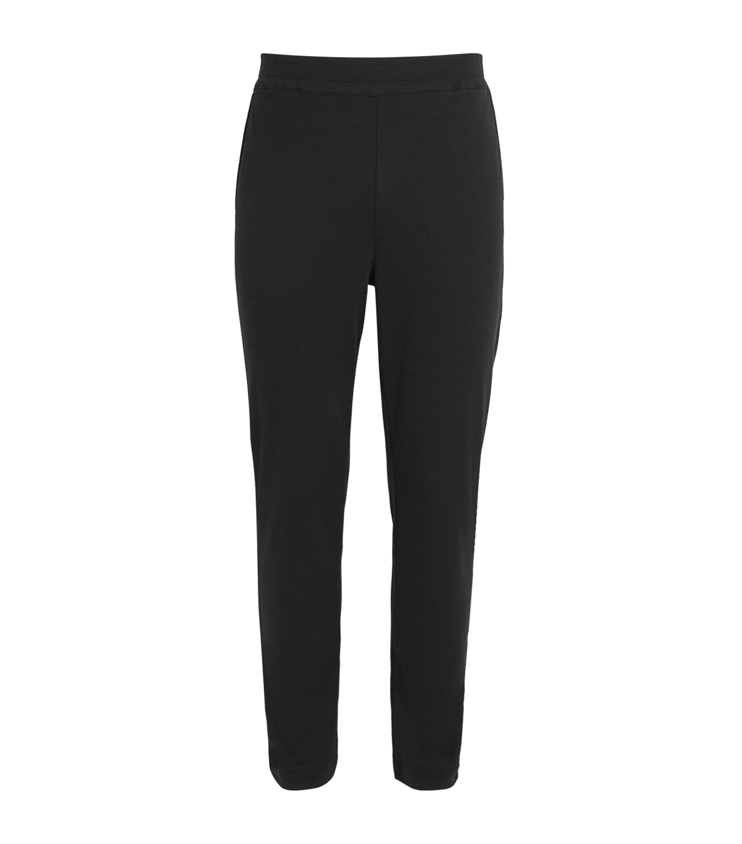 Hanro Mens Wool-Blend Christian Sweatpants Black Image 1