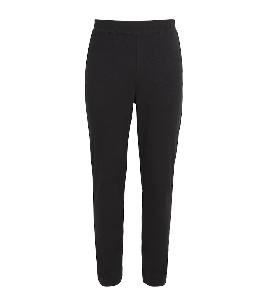 Hanro Mens Wool-Blend Christian Sweatpants Black Image 1