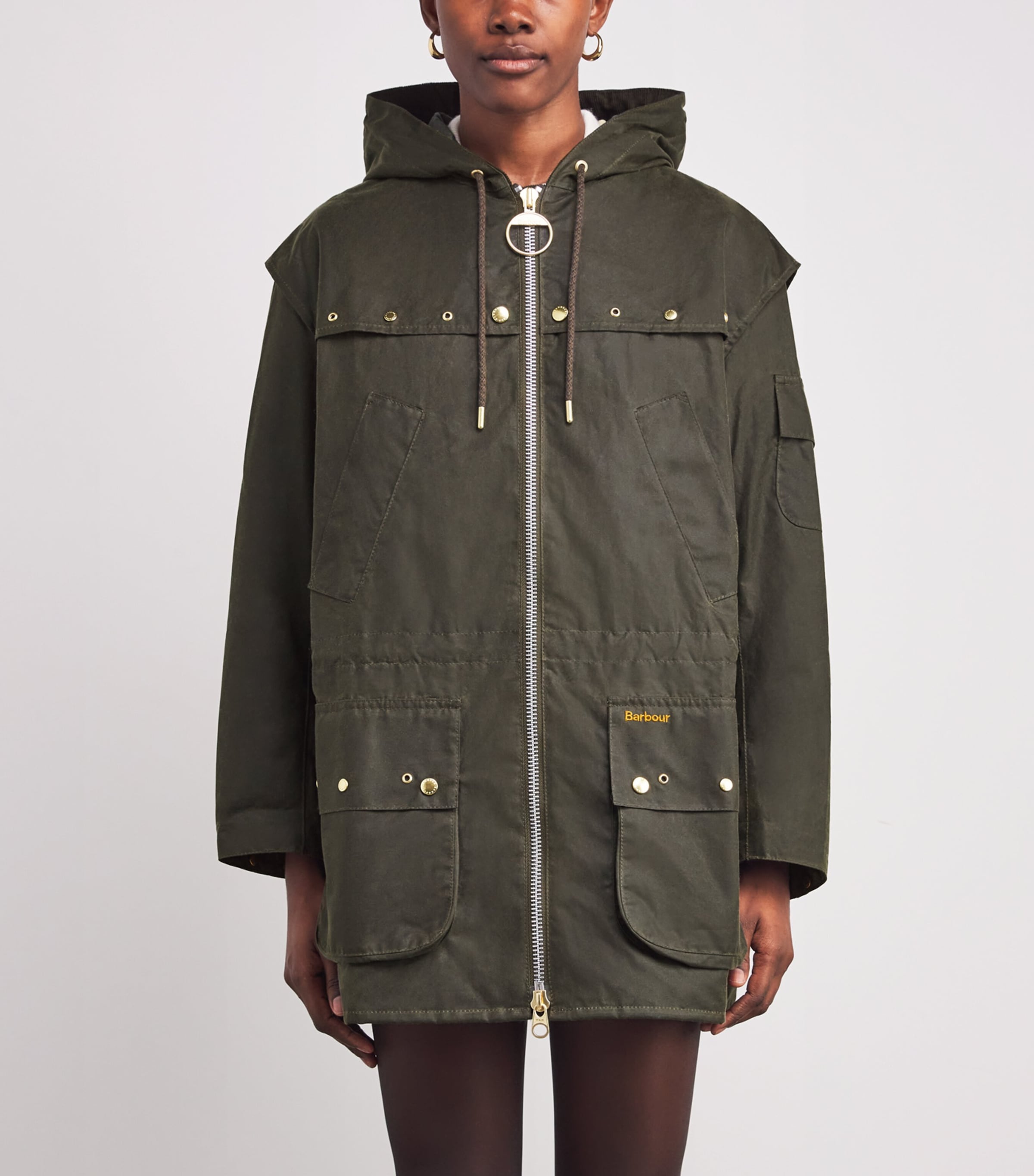 Waxed Aberford Jacket ARCHVE OLVE/ANC TRTN Image 3