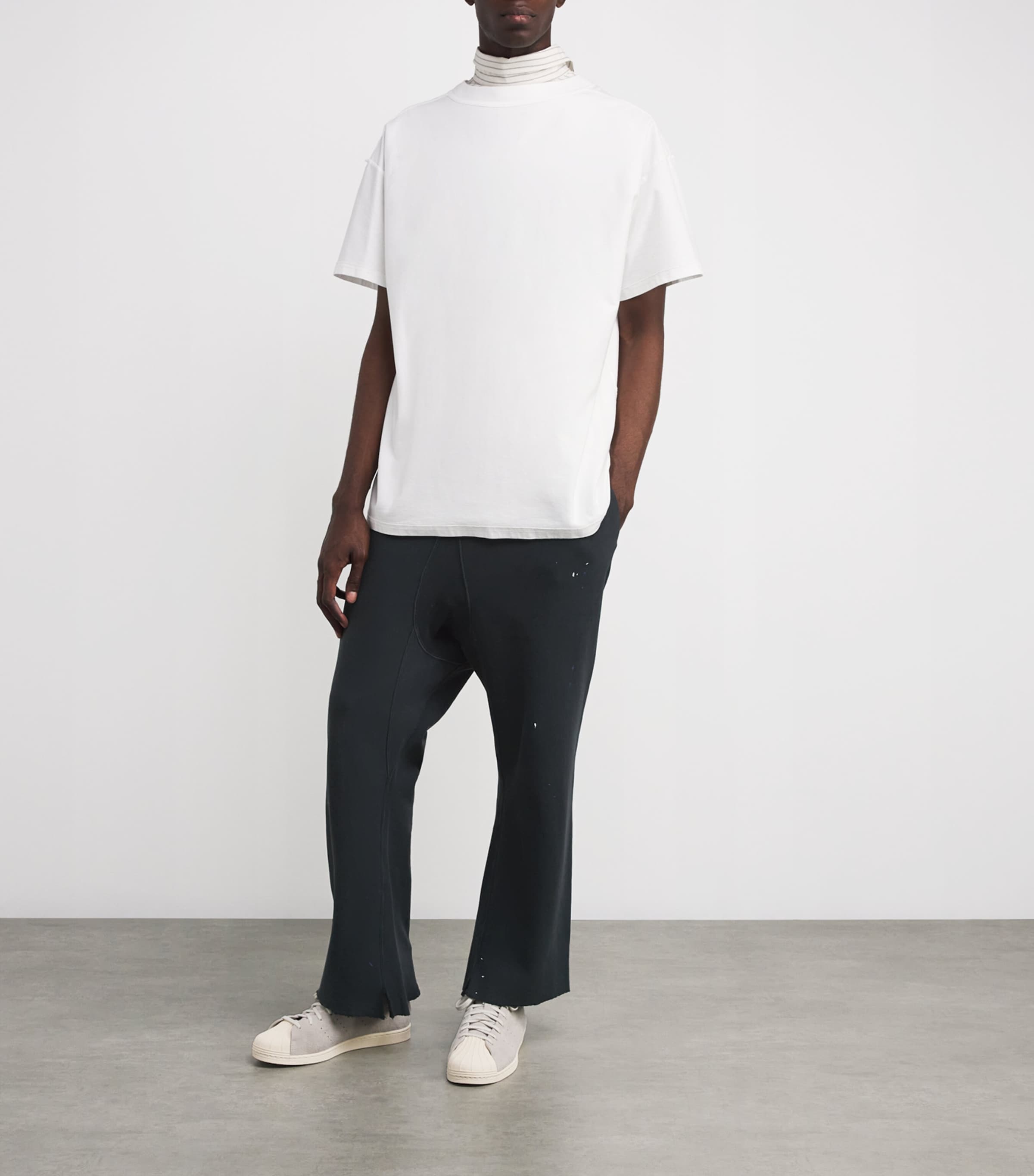 Maison Margiela Mens Cotton Paint Splatter Sweatpants Image 2