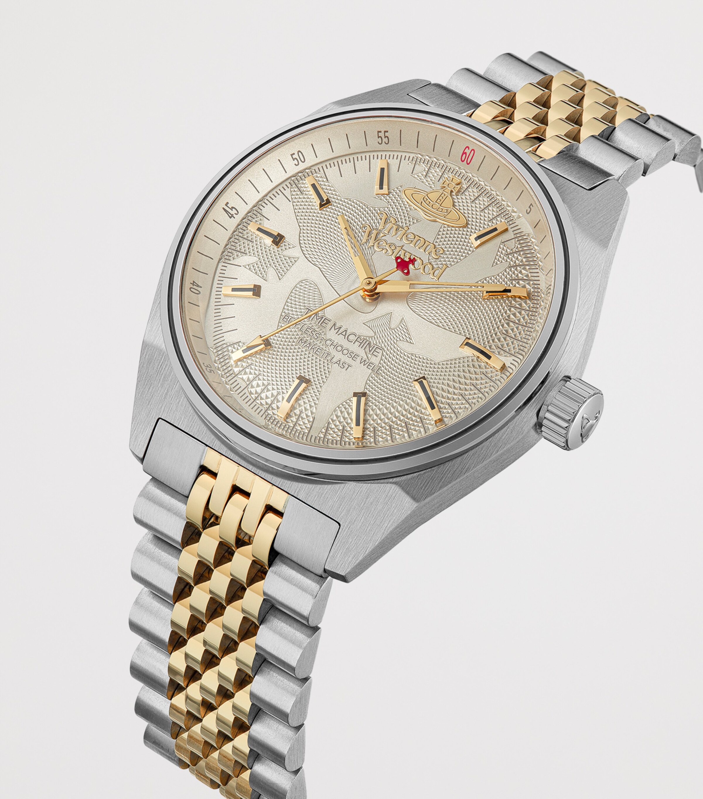 Vivienne Westwood Stainless Steel Lady Sydenham Watch 39mm Gry Gld Image 2