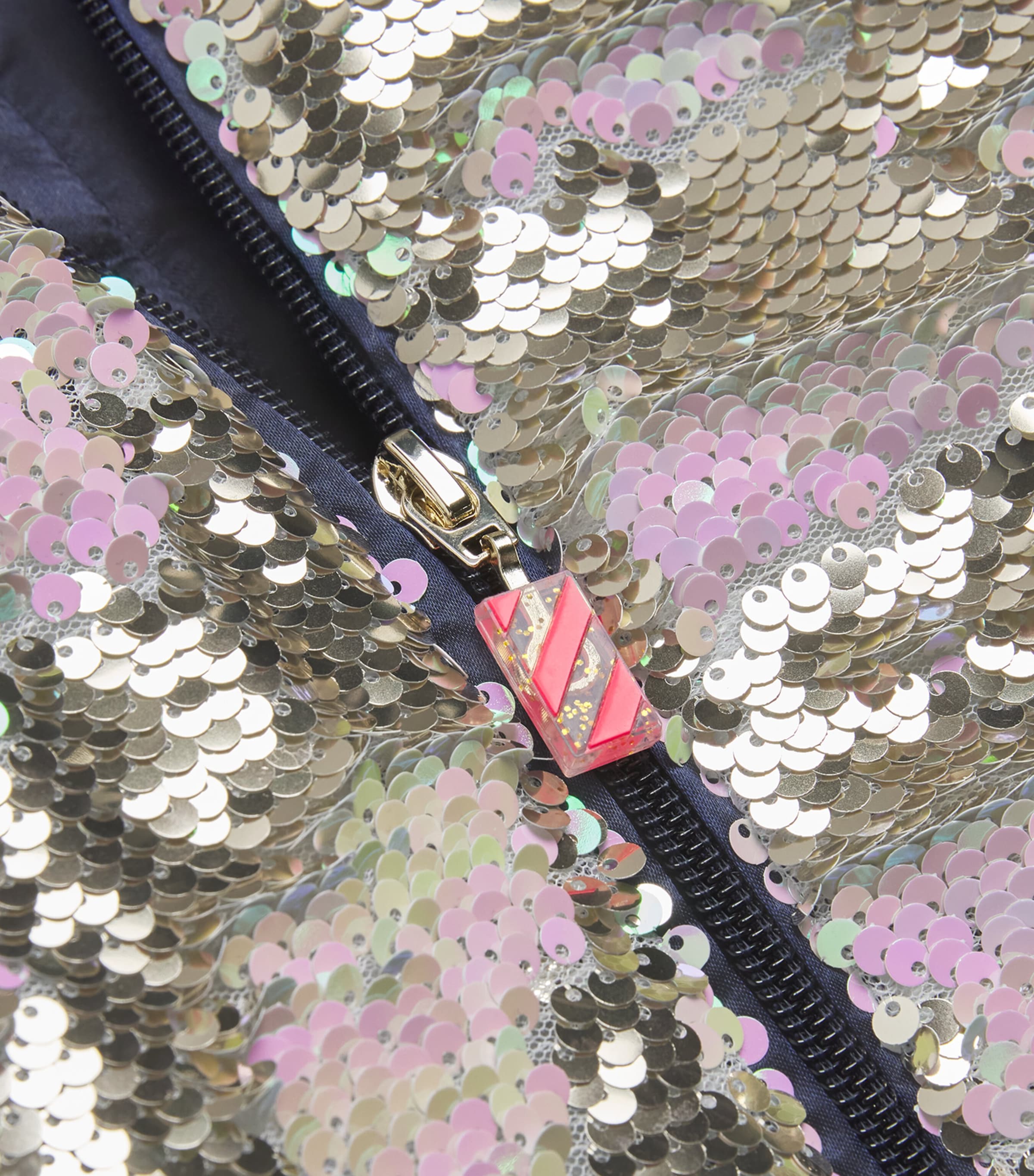 Sequin-Embellished Bomber Jacket (4-12 Years) Z98 GOLDEN Image 3