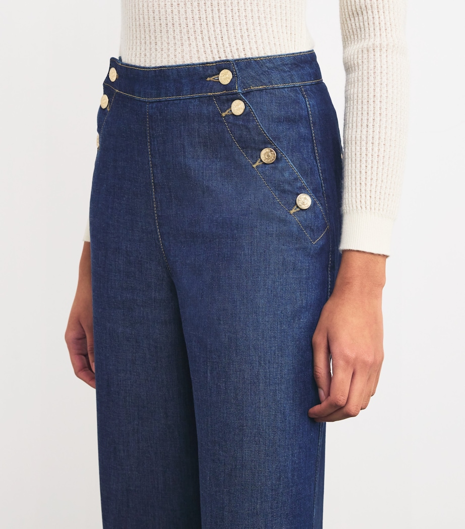 Wide-Leg Jeans INDIGO DENIM Image 6