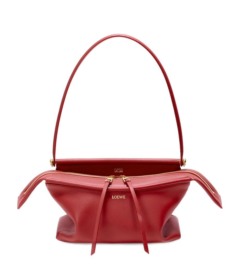 LOEWE Small Leather Whisker Shoulder Bag Carmine Red Image 1