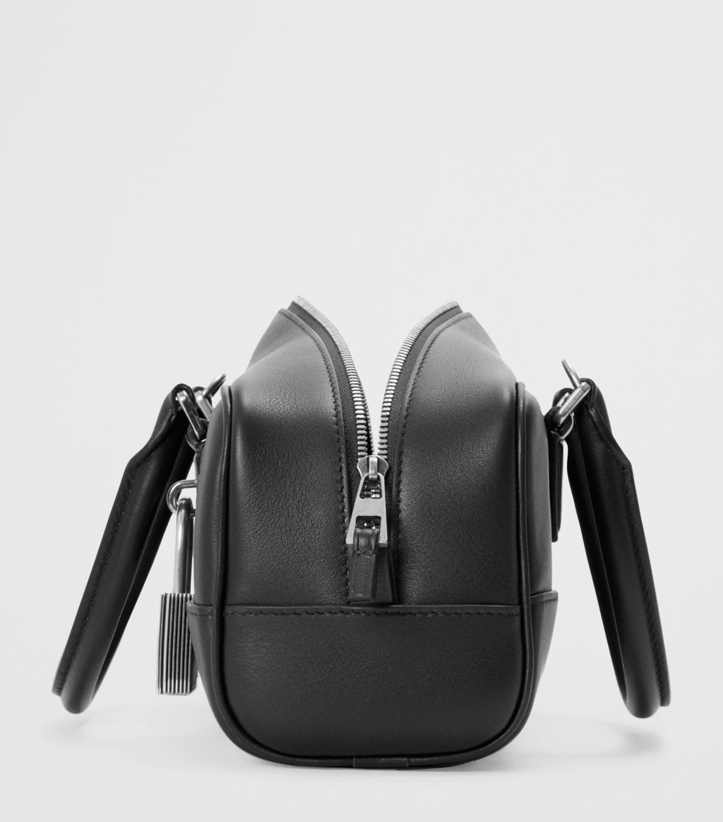 Leather Amazona 23 Top-Handle Bag BLACK Image 3