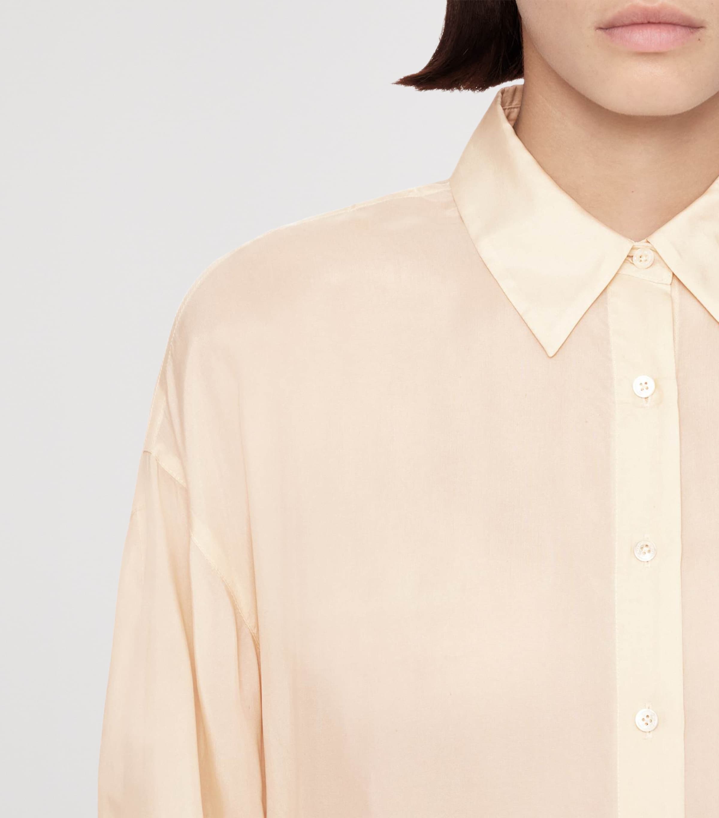 AllSaints Womens Oversized Yurra Shirt Dress Ecru White Image 4