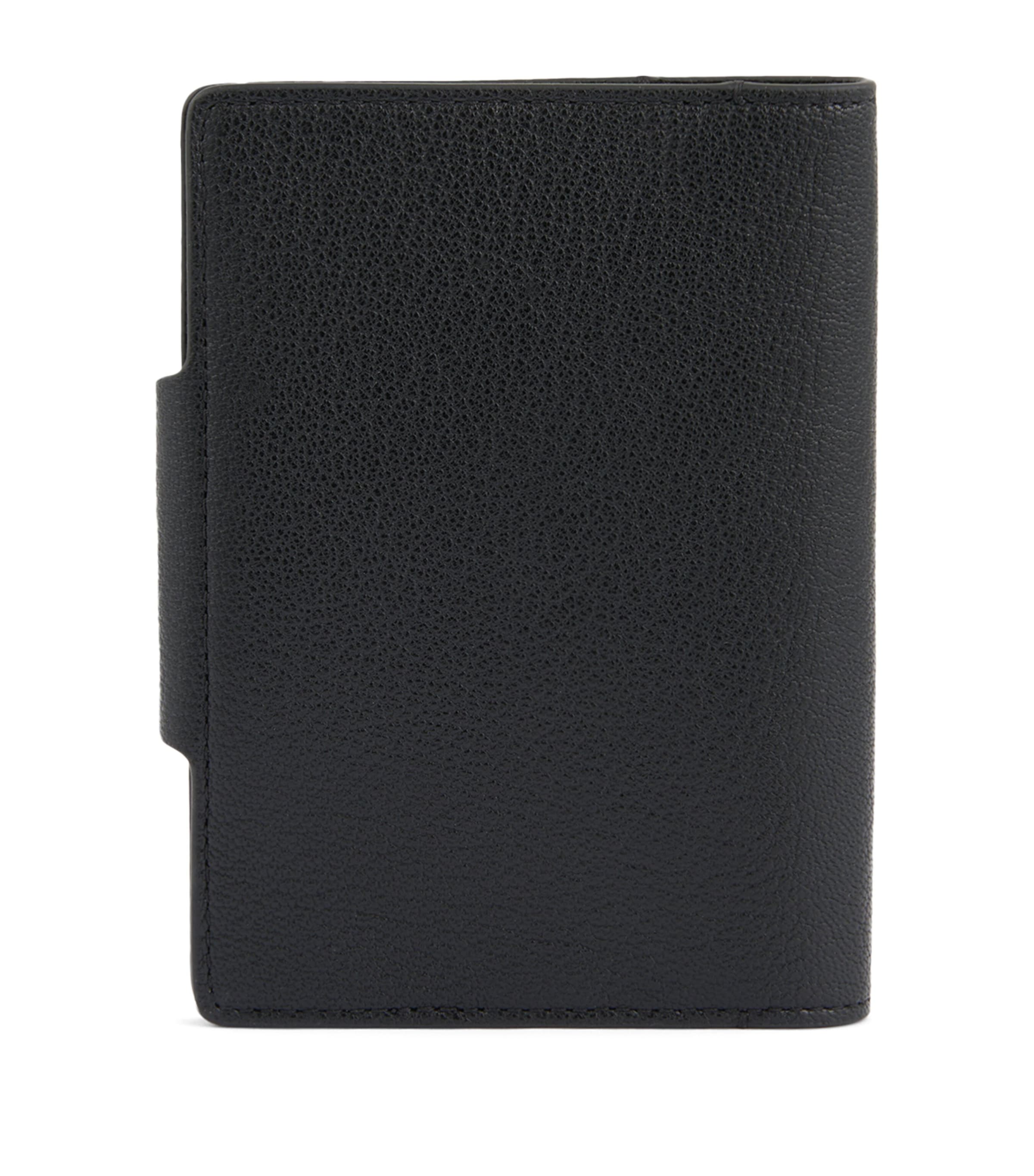 Leather Eyes Passport Cover BLACK Image 2