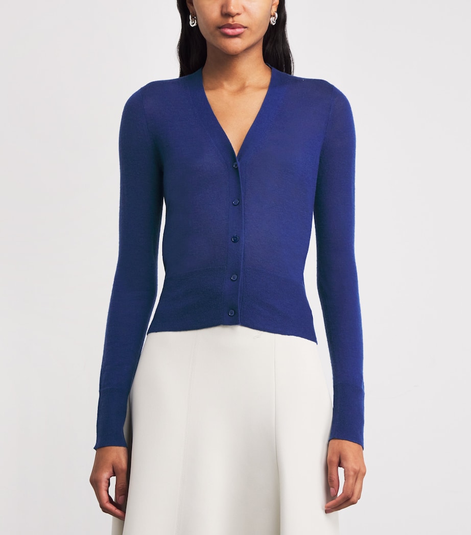 Cashmere Cashair Cardigan COBALT Image 3